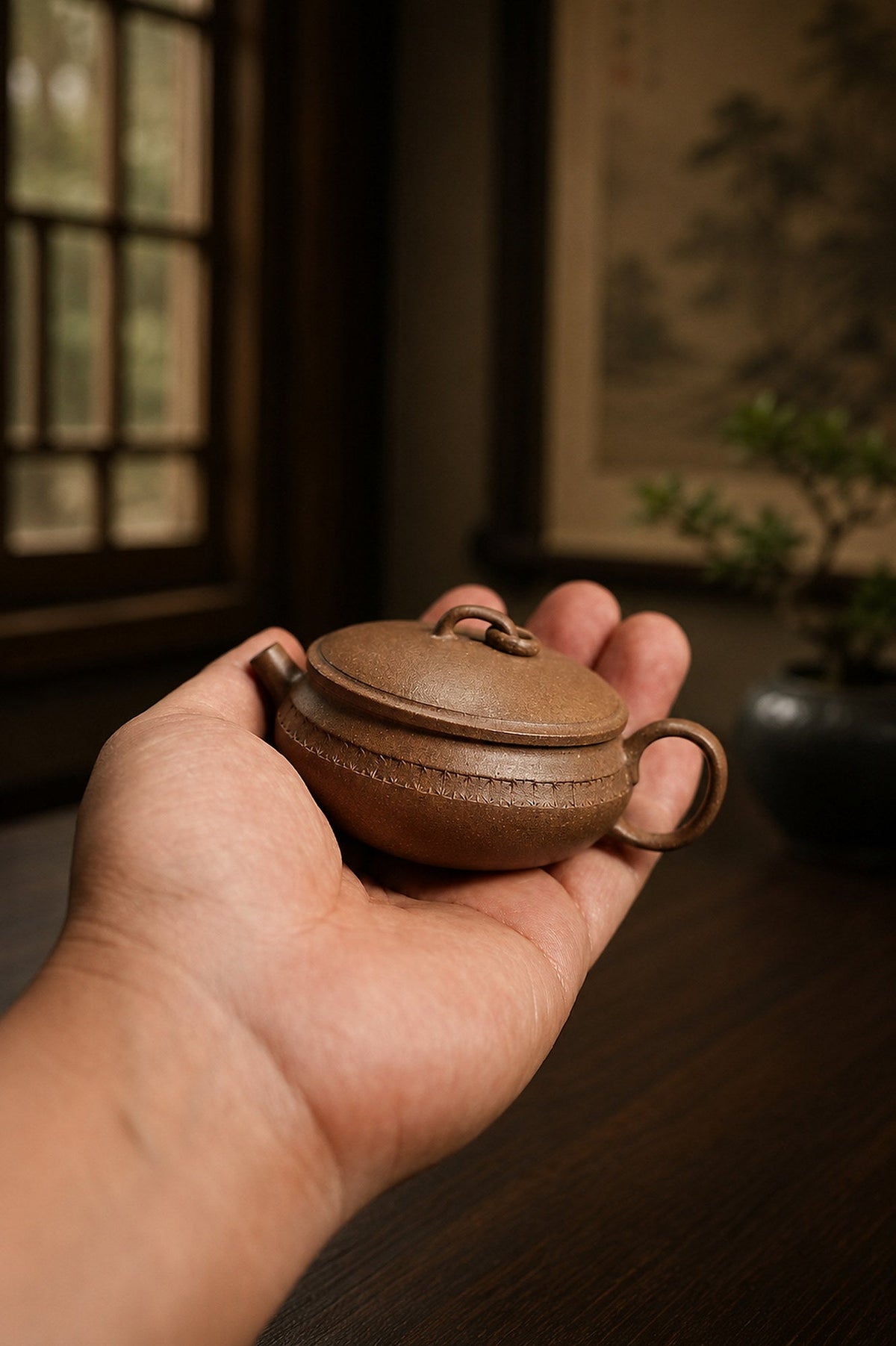 Handmade Man Tang Yixing Zisha Teapot – Qing Jiangponi Clay, 65ml
