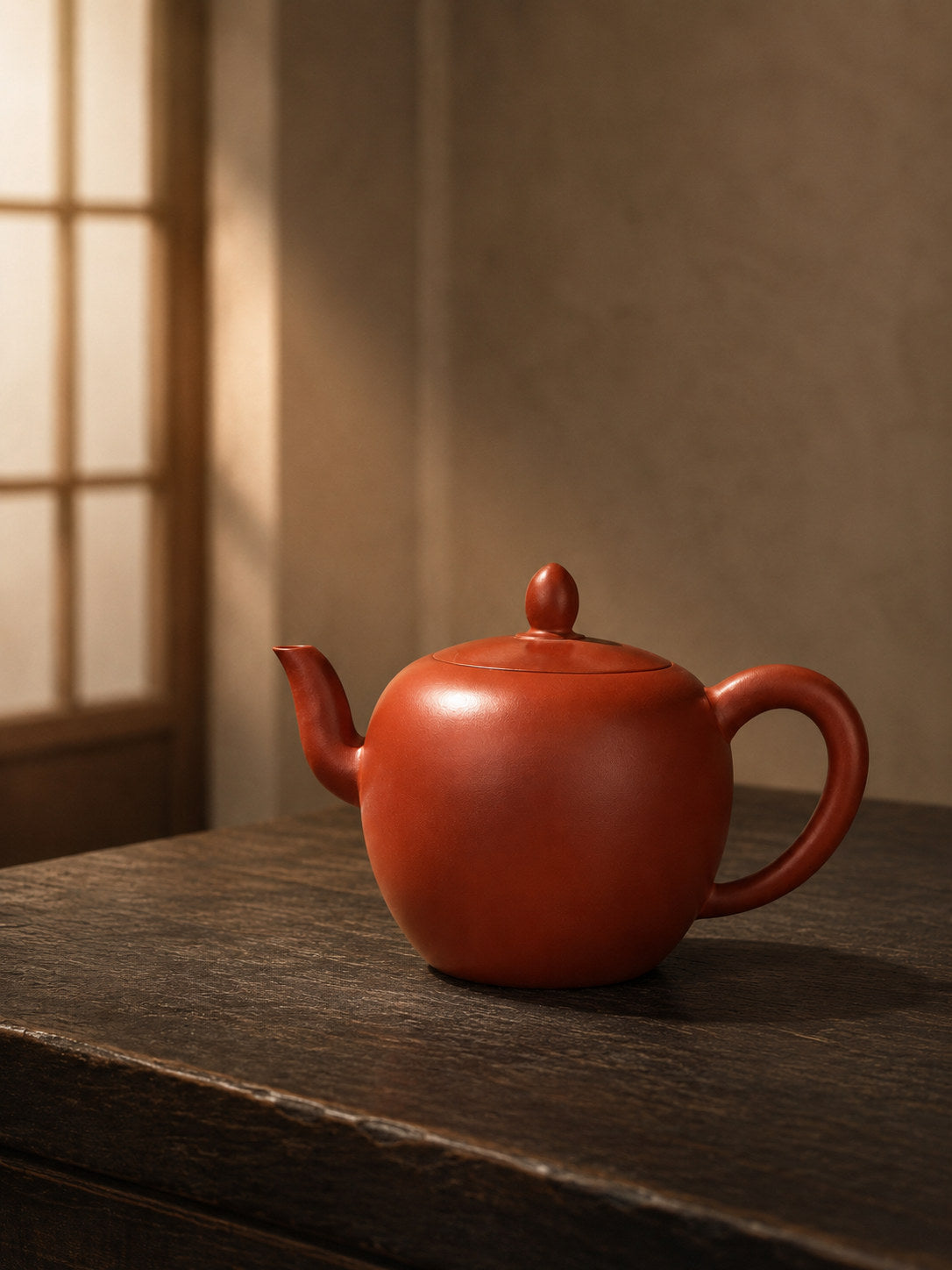 Handmade Mei Ren Jian Yixing Zisha Teapot – Dahongpao Clay, 120ml