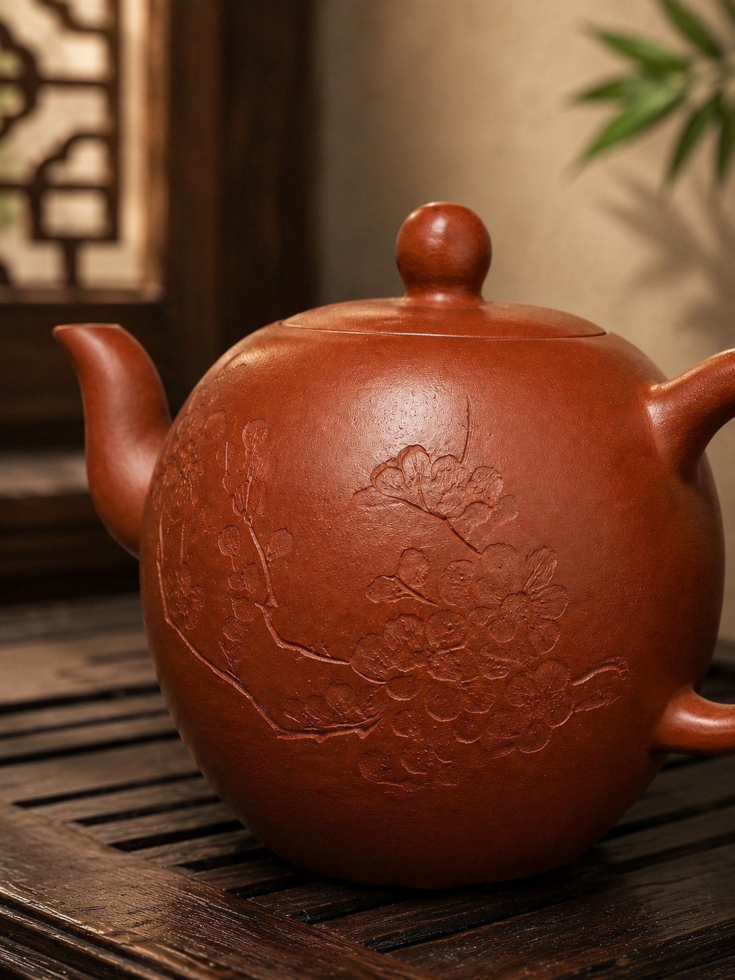 Mei Ren Jian Yixing Zisha Teapot – Zhuni Clay, 90ml – No. 038