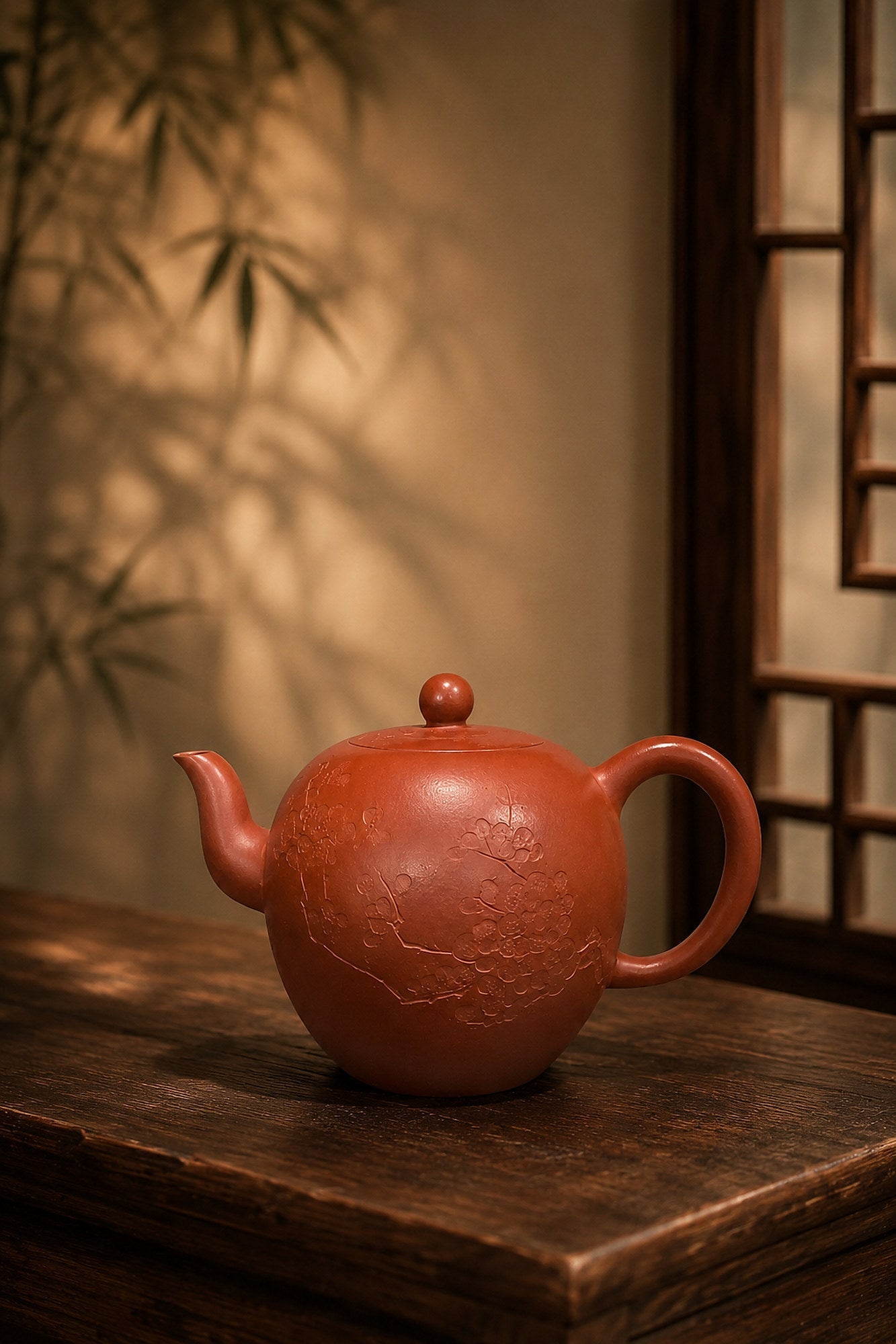 Mei Ren Jian Yixing Zisha Teapot – Zhuni Clay, 90ml – No. 038