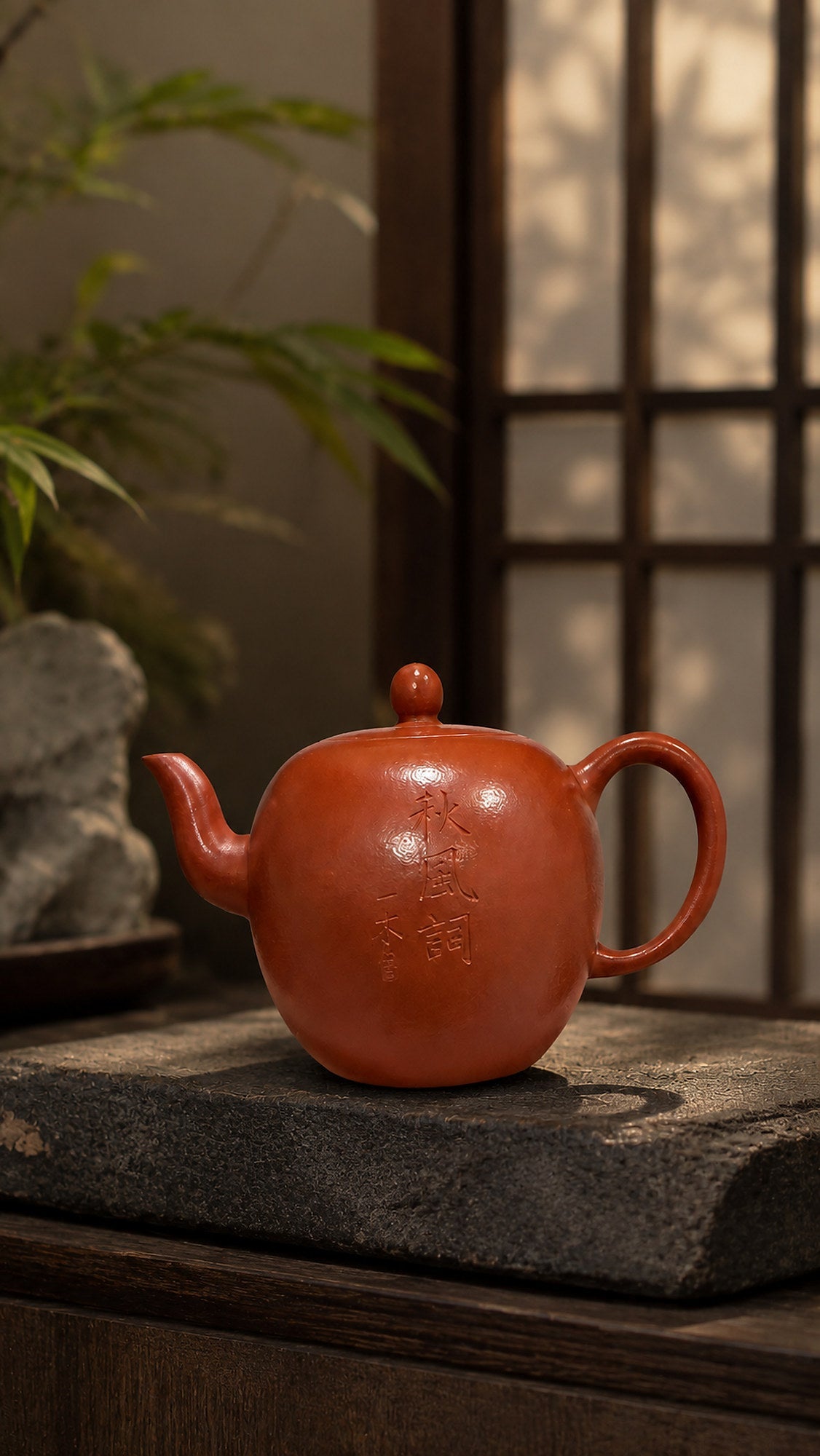 Mei Ren Jian Yixing Zisha Teapot – Zhuni Clay, 90ml – No. 039