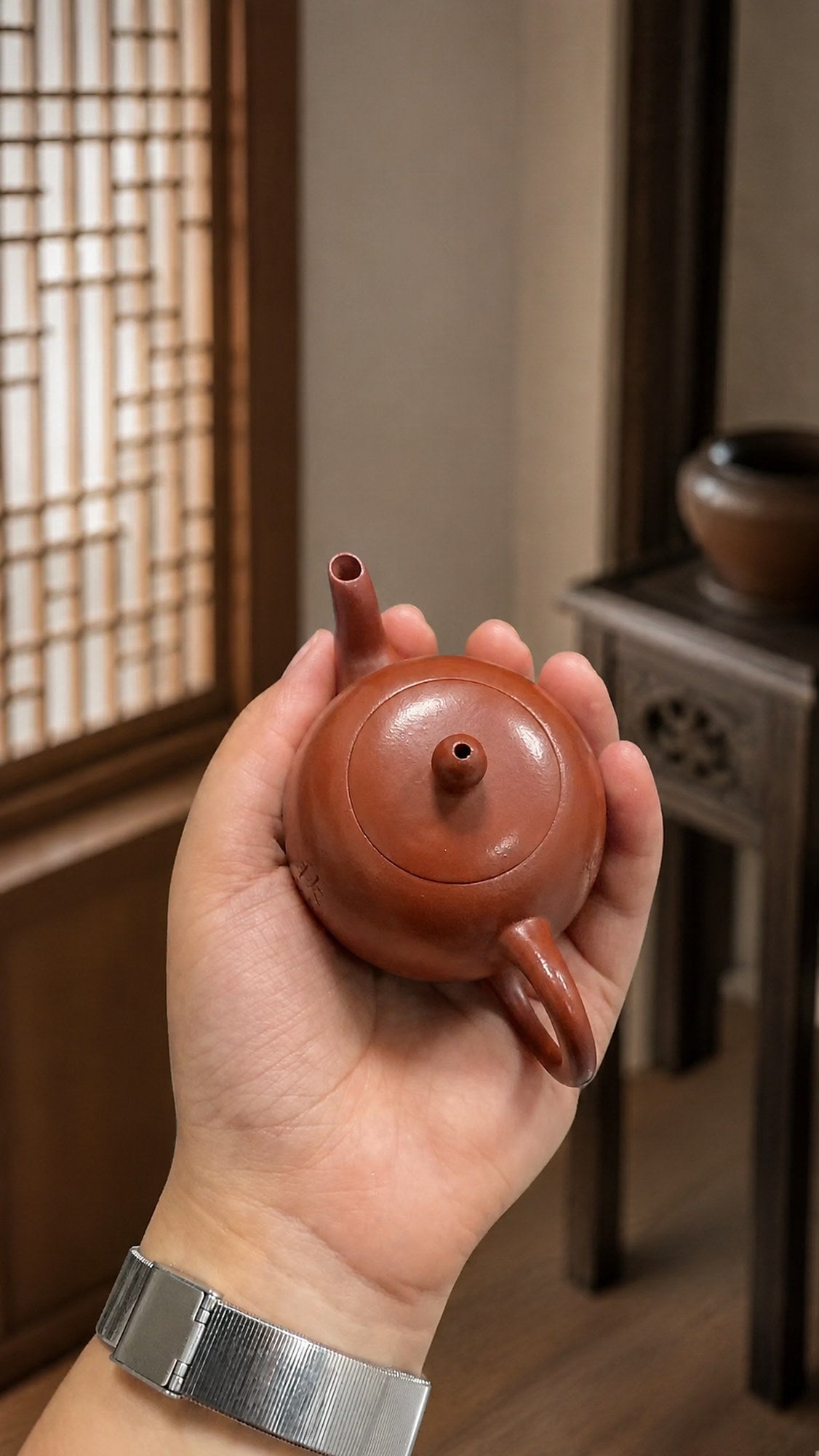 Mei Ren Jian Yixing Zisha Teapot – Zhuni Clay, 90ml – No. 039