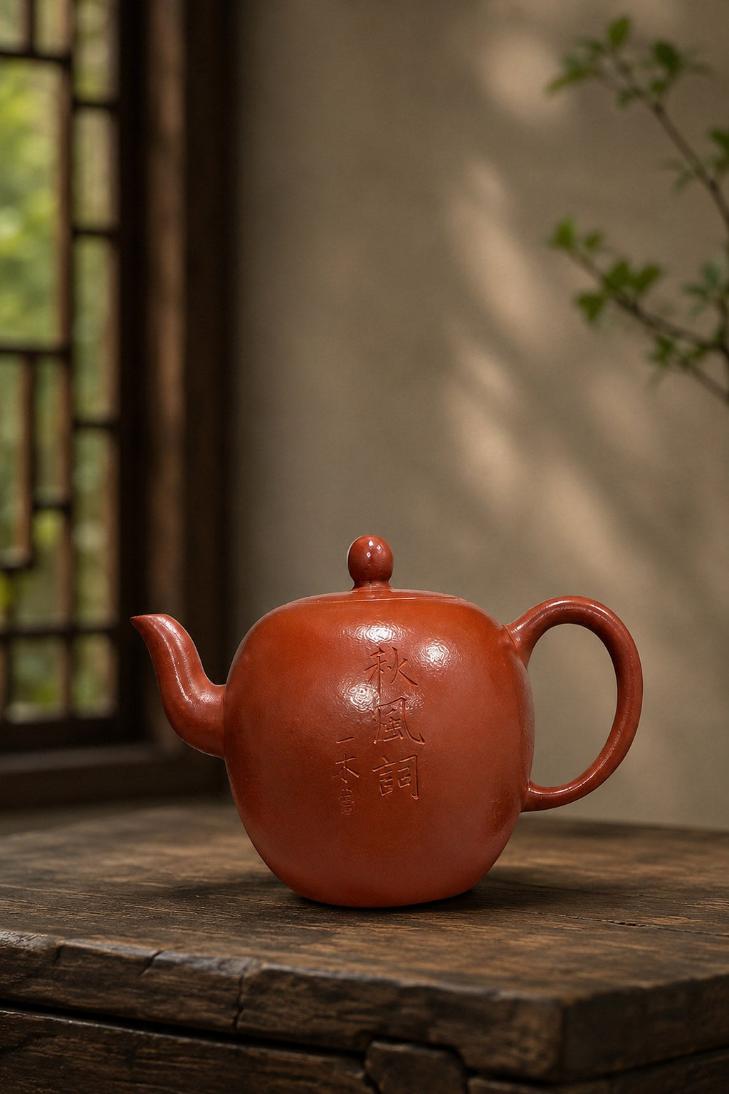 Mei Ren Jian Yixing Zisha Teapot – Zhuni Clay, 90ml – No. 039