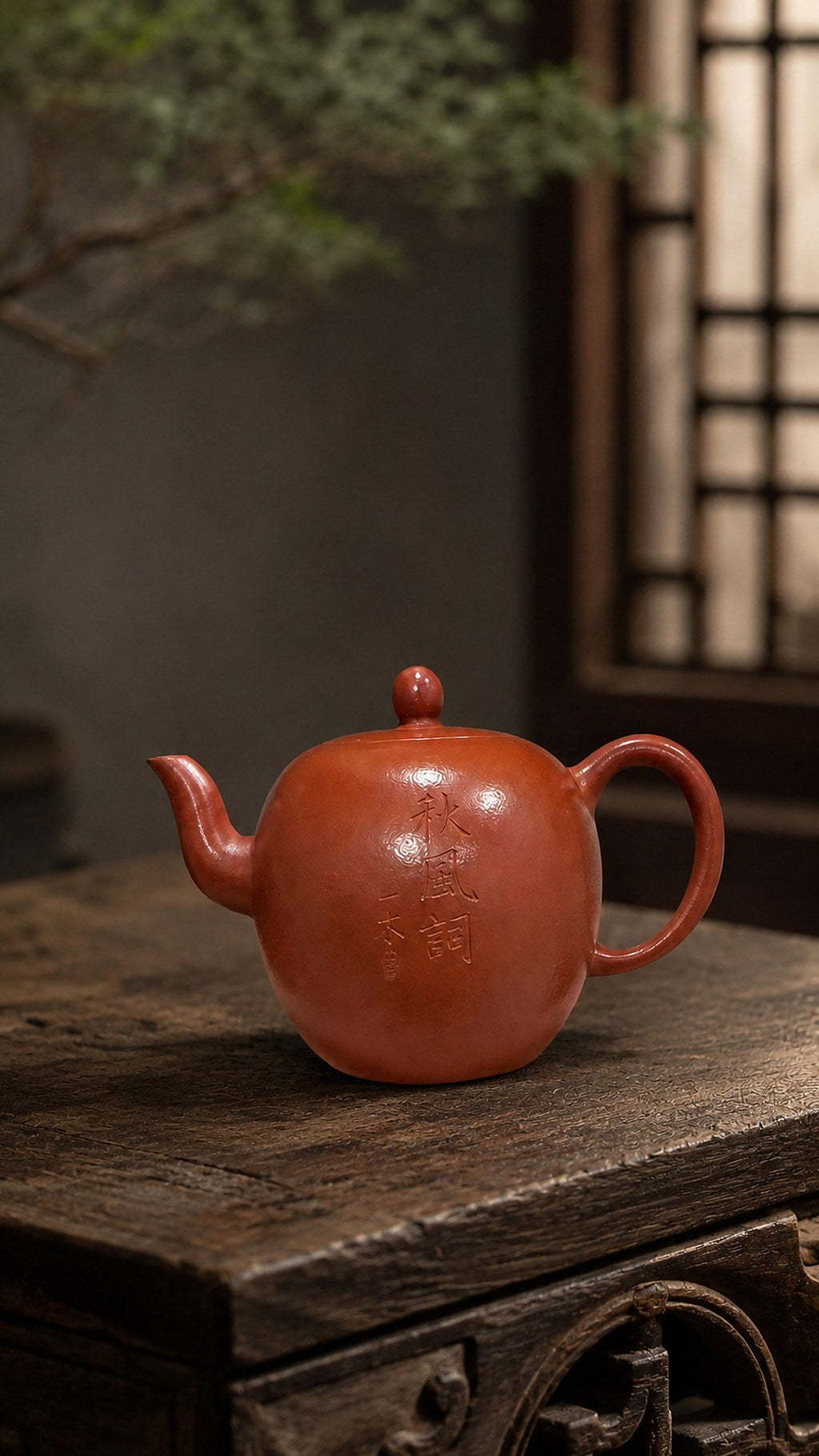 Mei Ren Jian Yixing Zisha Teapot – Zhuni Clay, 90ml – No. 039