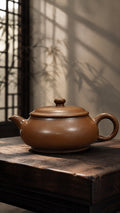 Handmade Ming Lu Yixing Zisha Teapot – Chijin Zini Clay, 160ml – No. 162