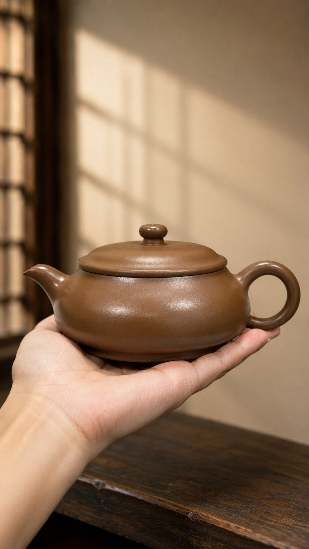 Handmade Ming Lu Yixing Zisha Teapot – Chijin Zini Clay, 160ml – No. 162