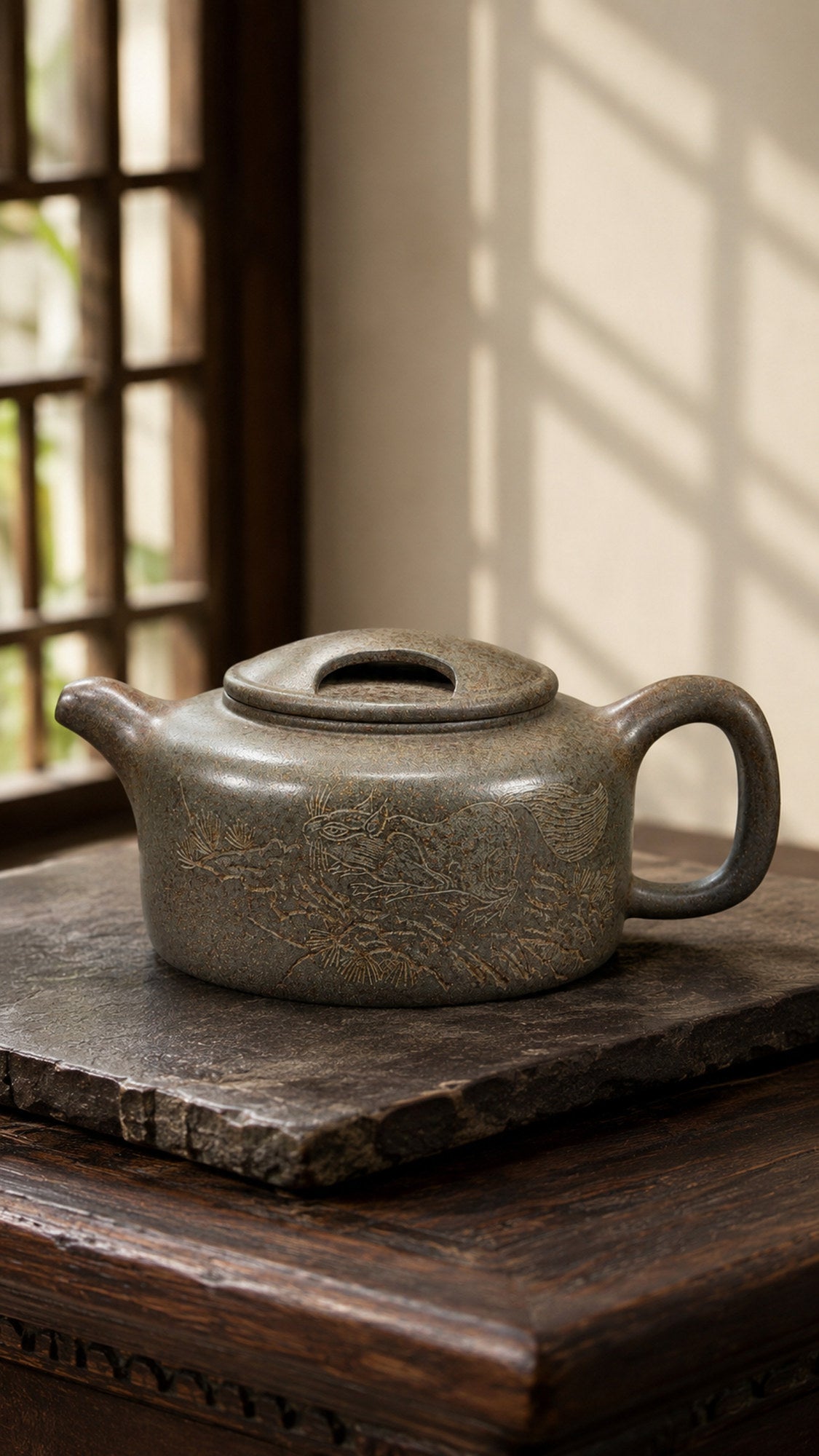 Niu Gai Lian Zi Yixing Zisha Teapot – Xiekeqing Clay, 280ml