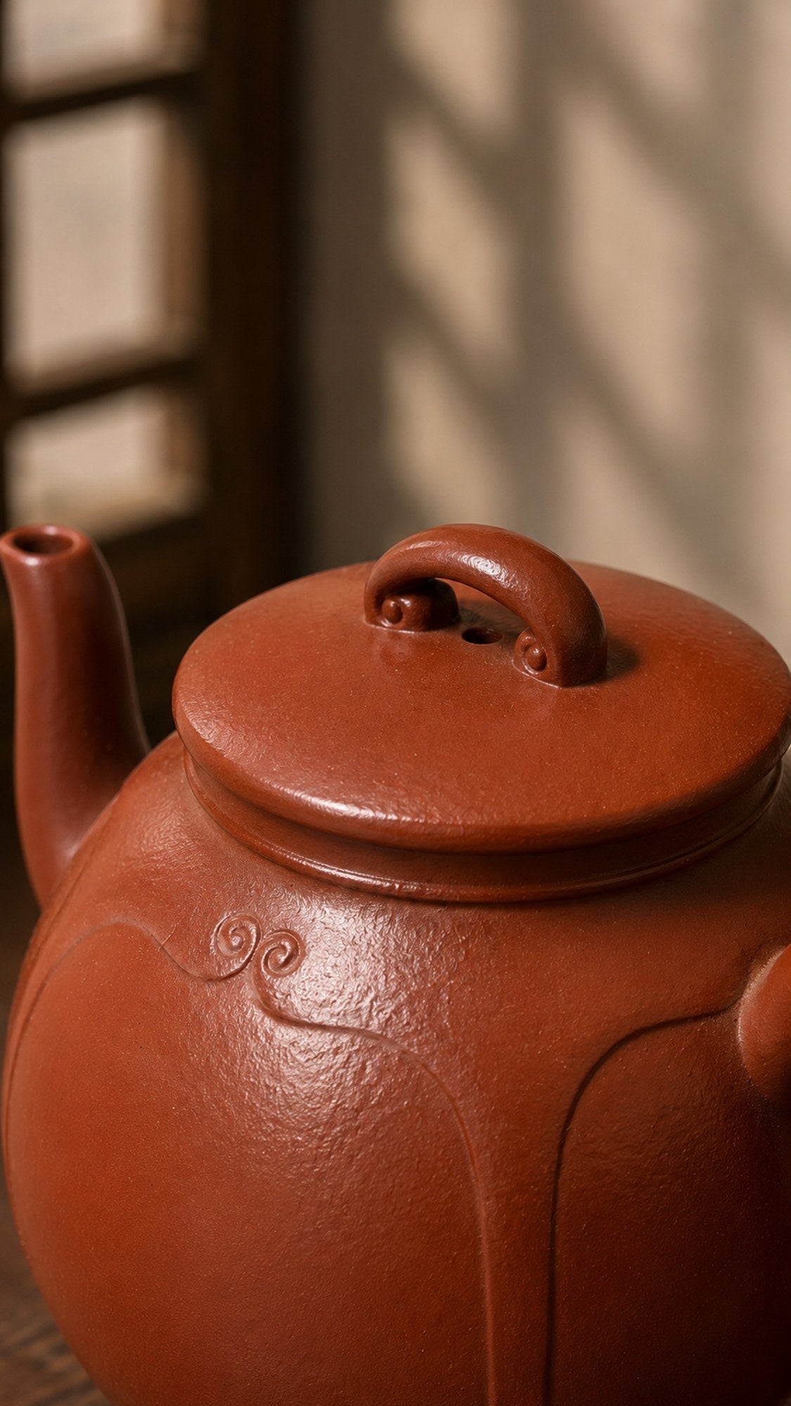 Handmade Palace Lantern Yixing Zisha Teapot – Dahongpao Clay, 160ml