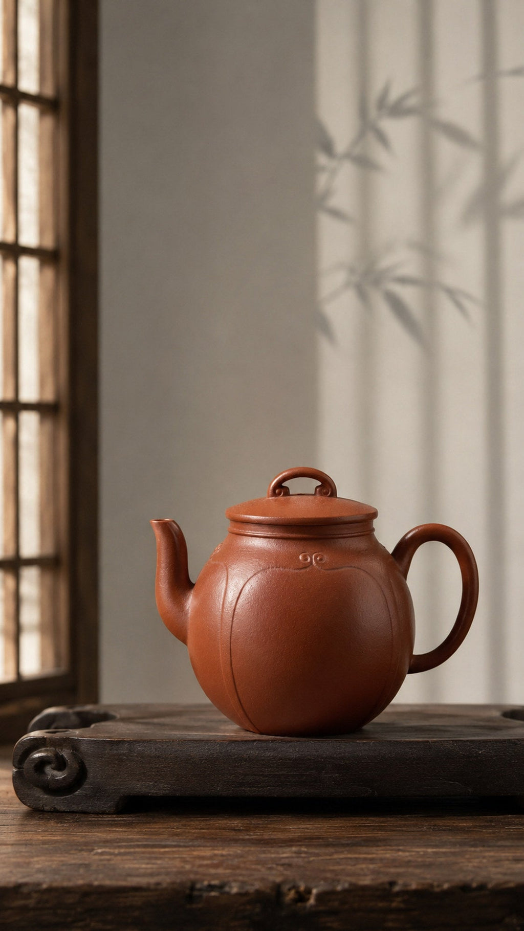 Handmade Palace Lantern Yixing Zisha Teapot – Dahongpao Clay, 160ml