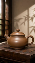 Handmade Pan Hu Yixing Zisha Teapot – Chijin Zini Clay, 170ml