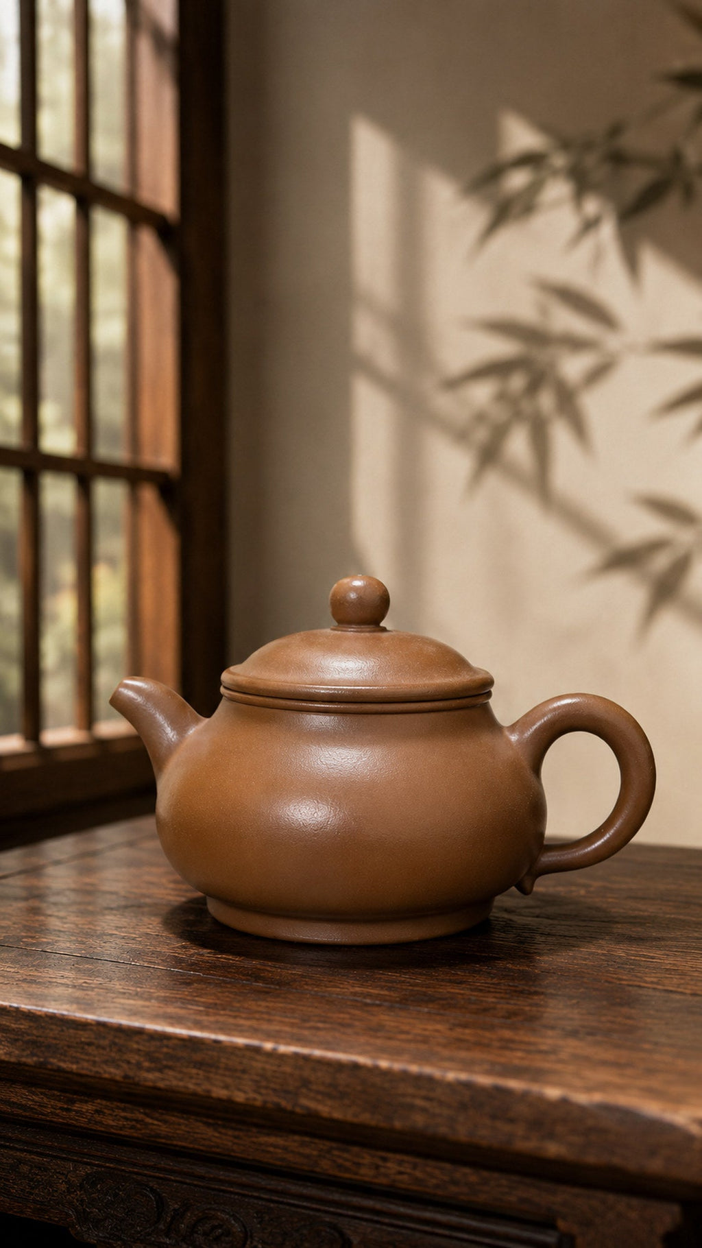 Handmade Pan Hu Yixing Zisha Teapot – Chijin Zini Clay, 170ml