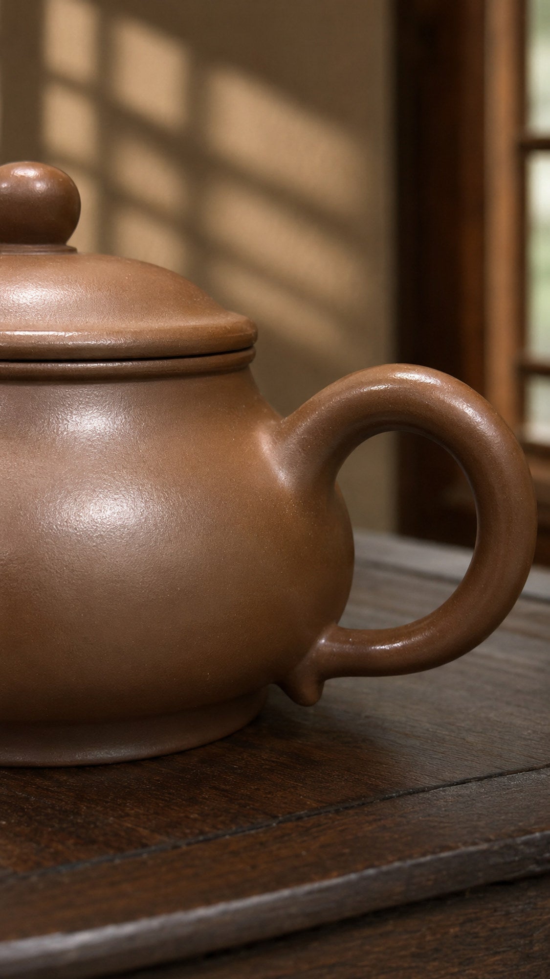 Handmade Pan Hu Yixing Zisha Teapot – Chijin Zini Clay, 170ml