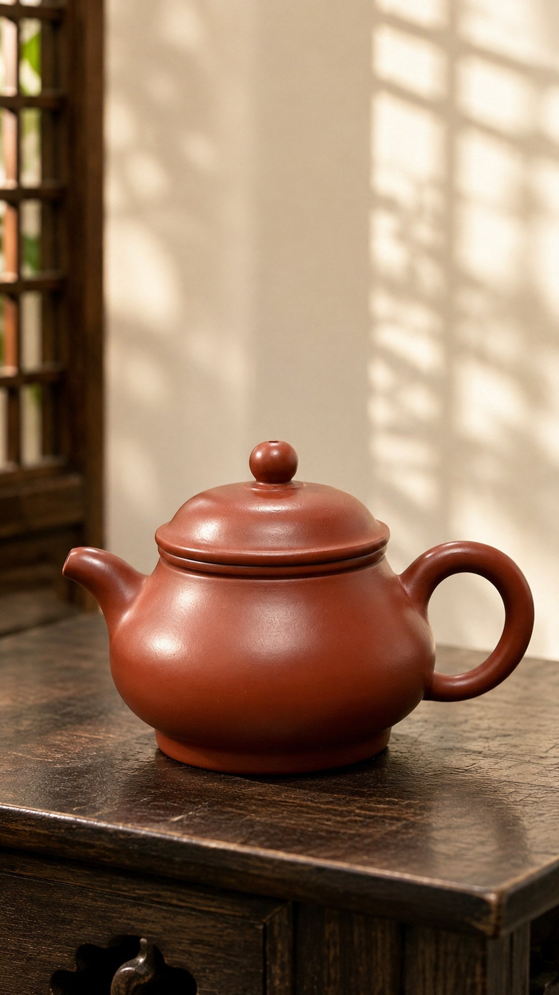 Handmade Pan Hu Yixing Zisha Teapot – Dahongpao Clay, 150ml