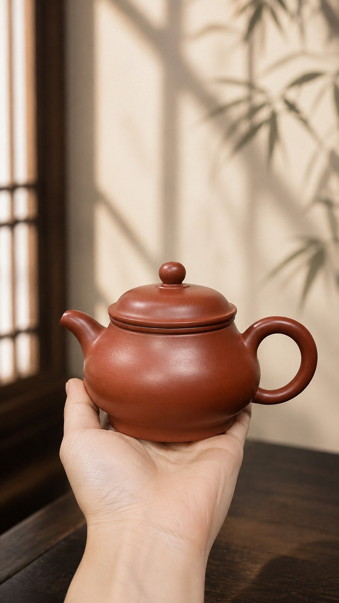 Handmade Pan Hu Yixing Zisha Teapot – Dahongpao Clay, 150ml