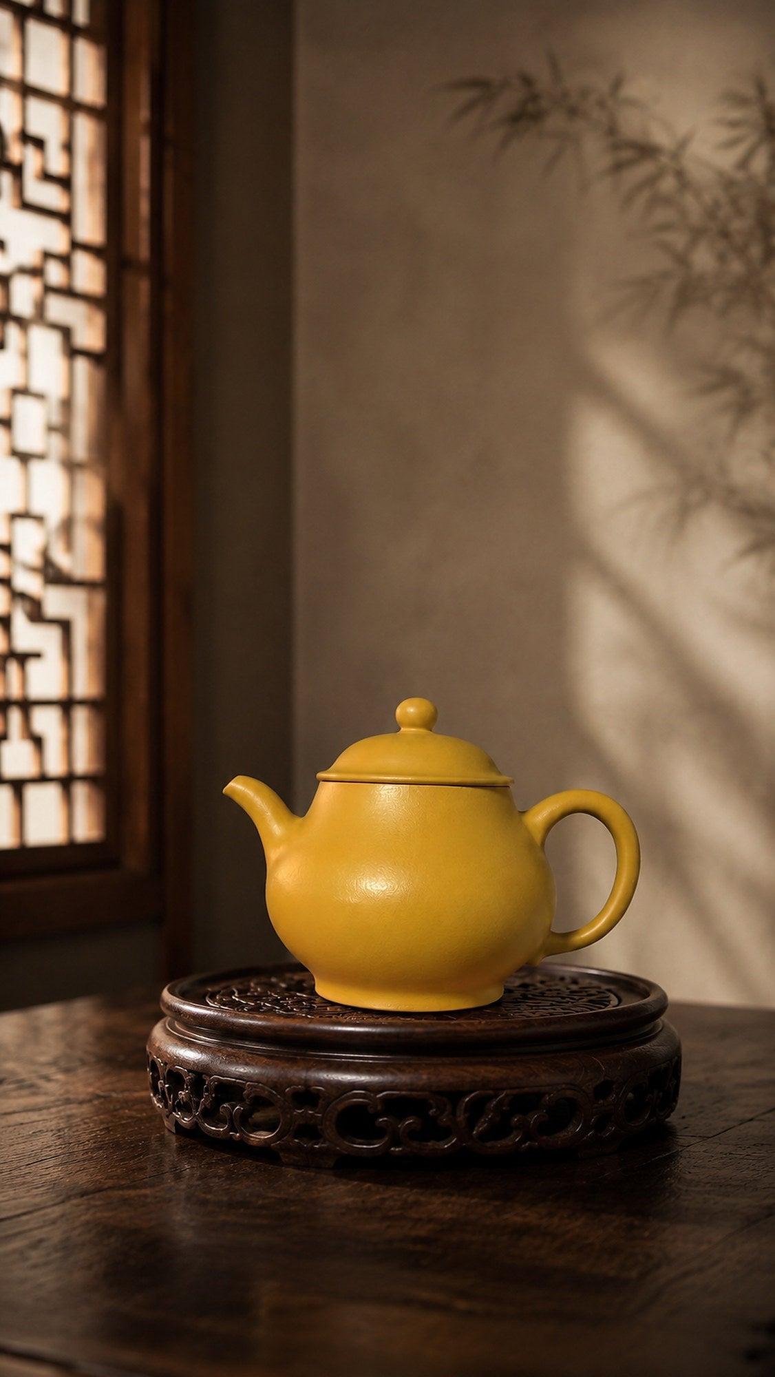 Pan Hu Yixing Zisha Teapot – Golden Zhuni Clay, 180ml