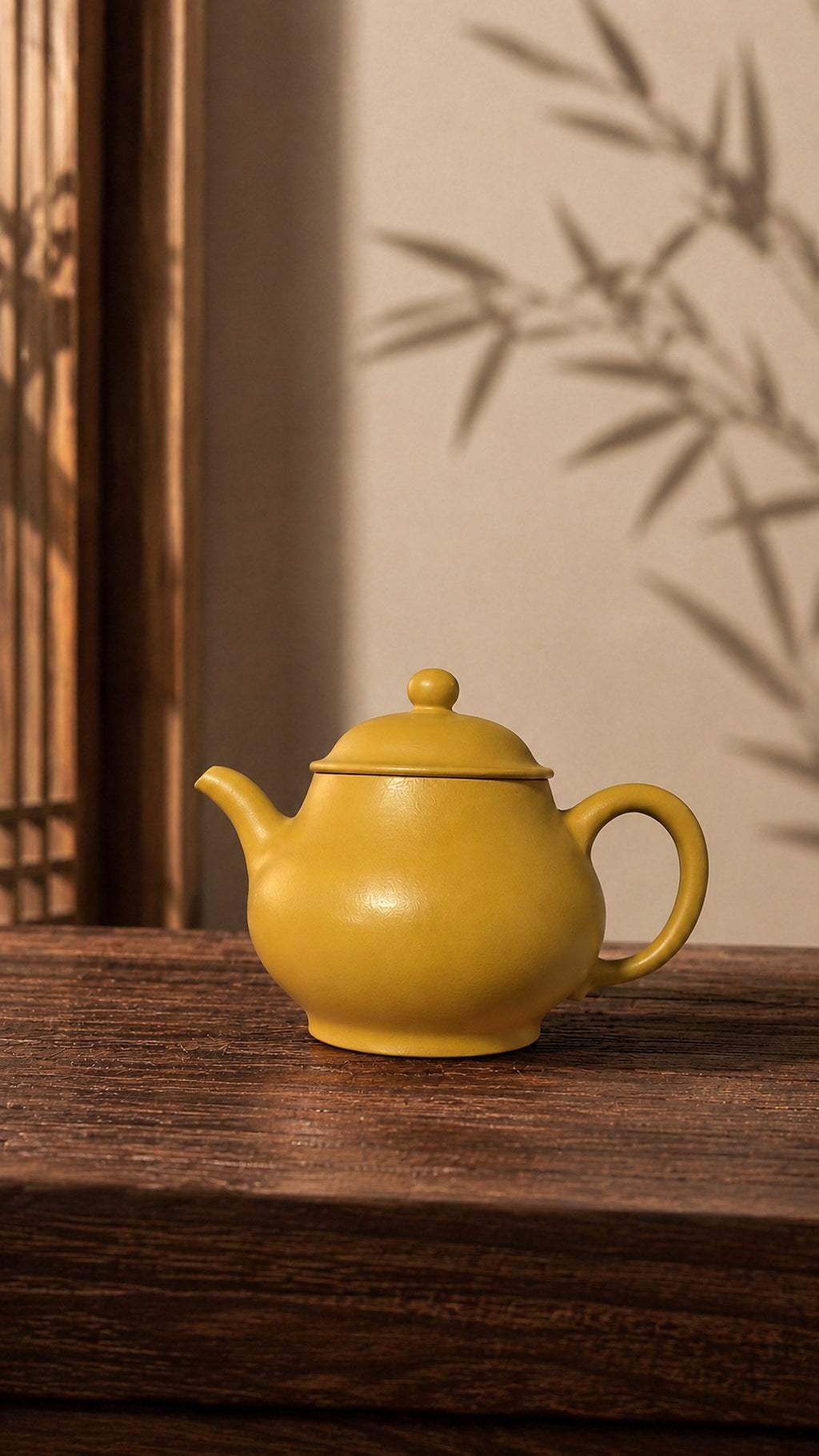 Pan Hu Yixing Zisha Teapot – Golden Zhuni Clay, 180ml