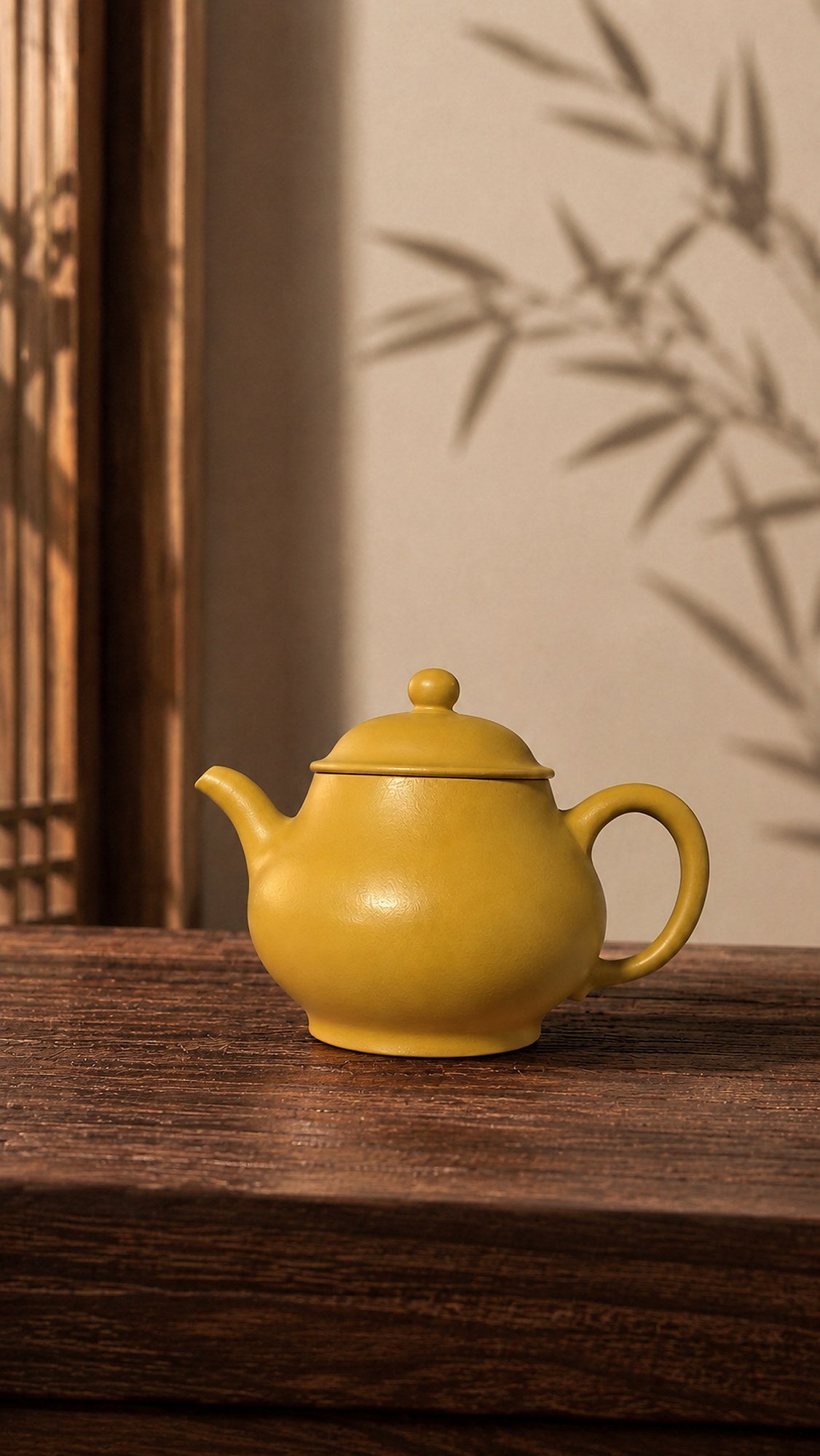 Pan Hu Yixing Zisha Teapot – Golden Zhuni Clay, 180ml