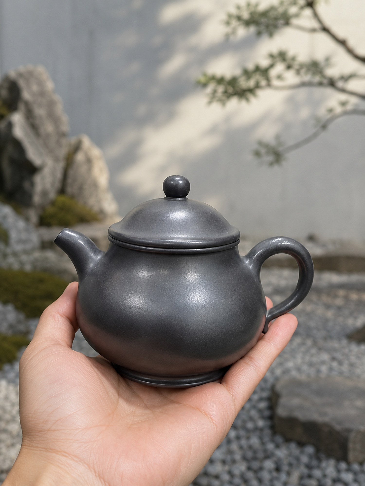 Handmade Pan Hu Yixing Zisha Teapot – Shihuang Clay, 130ml