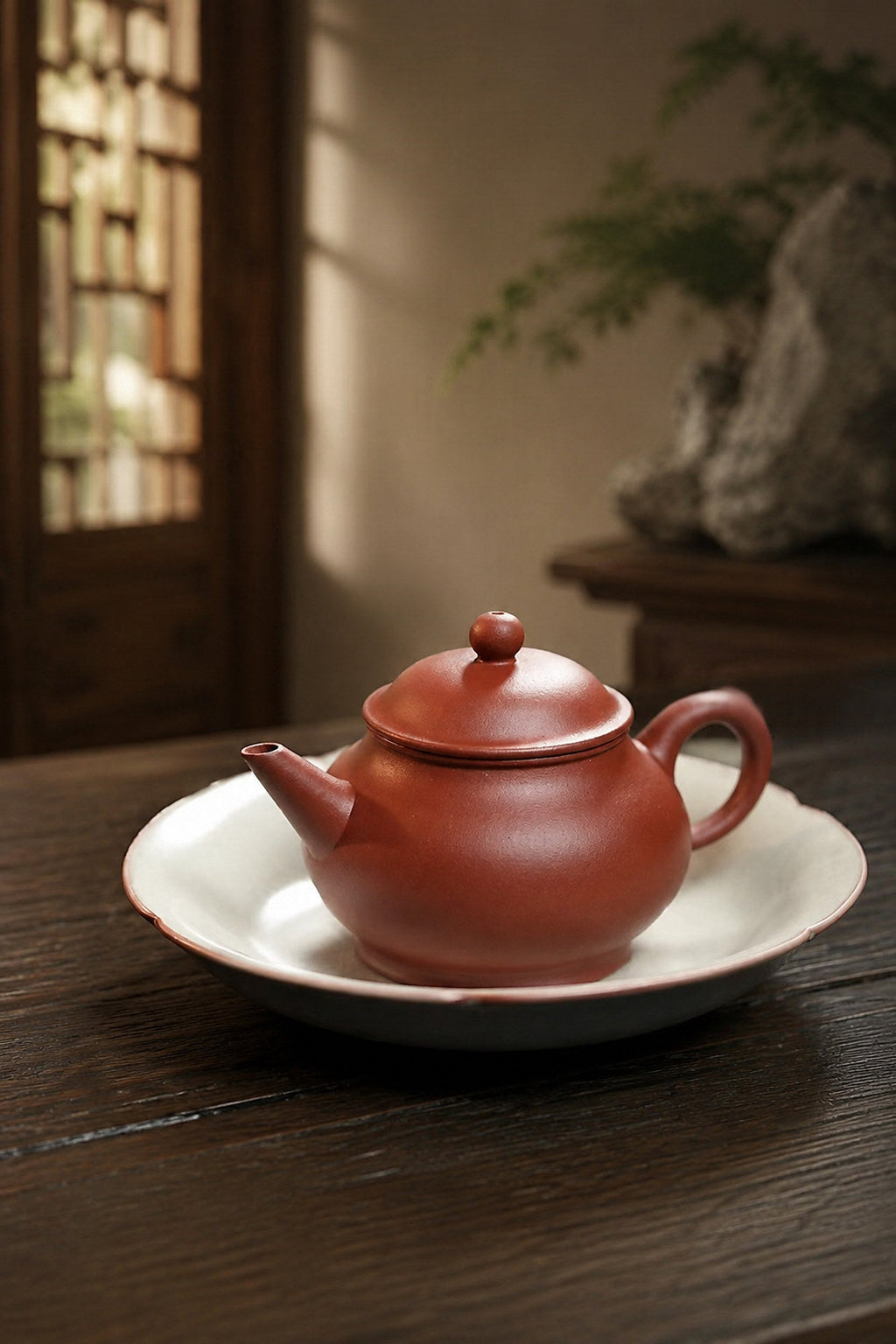 Handmade Pan Hu Yixing Zisha Teapot – Zhuni Clay, 100ml