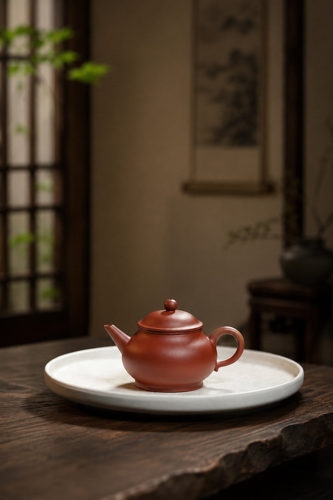Handmade Pan Hu Yixing Zisha Teapot – Zhuni Clay, 100ml