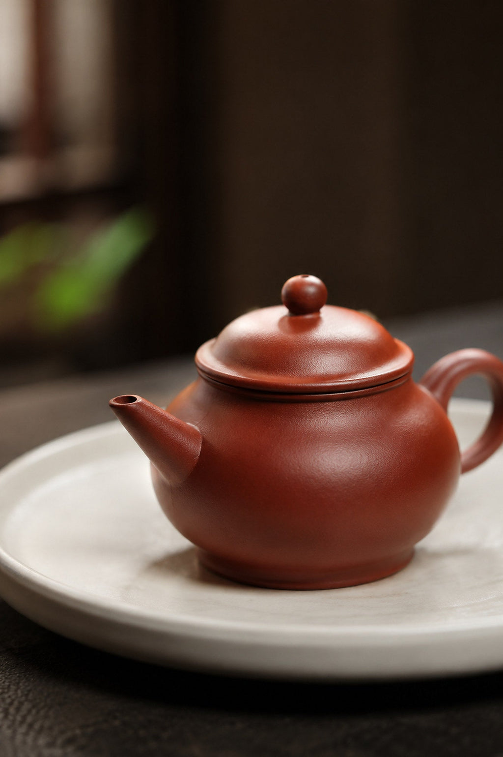 Handmade Pan Hu Yixing Zisha Teapot – Zhuni Clay, 100ml