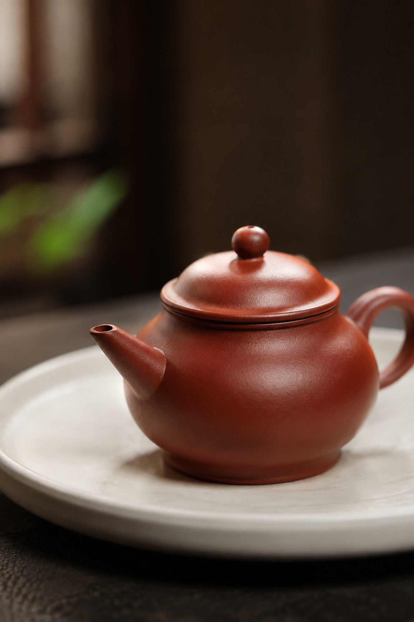 Handmade Pan Hu Yixing Zisha Teapot – Zhuni Clay, 100ml