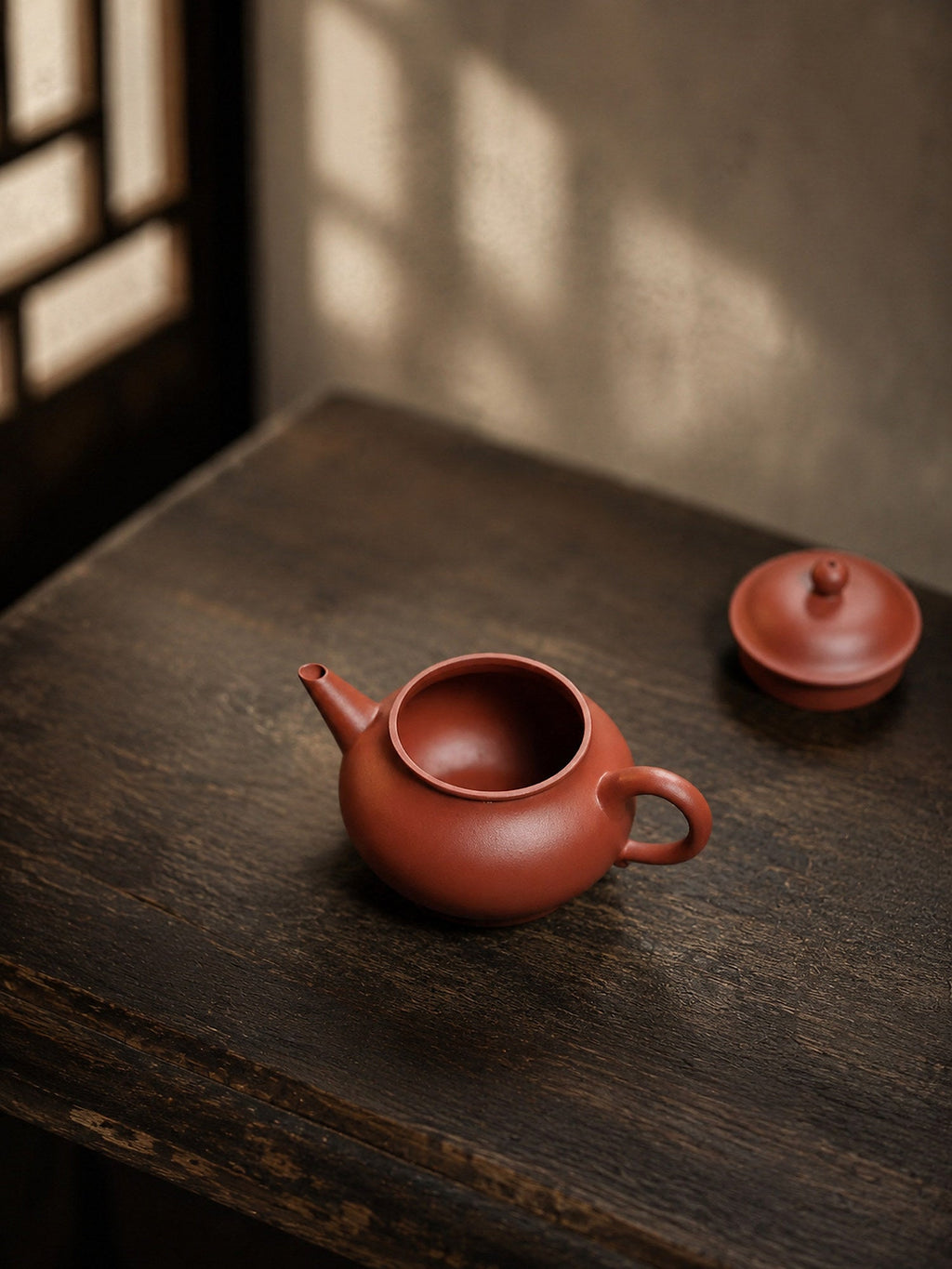 Handmade Pan Hu Yixing Zisha Teapot – Zhuni Clay, 100ml
