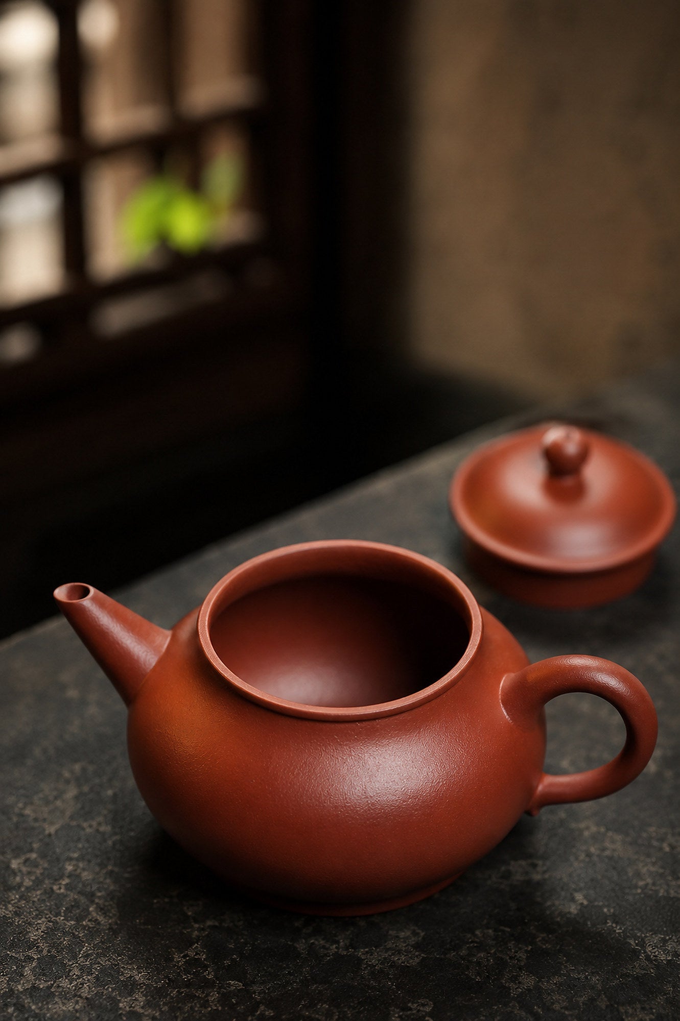 Handmade Pan Hu Yixing Zisha Teapot – Zhuni Clay, 100ml