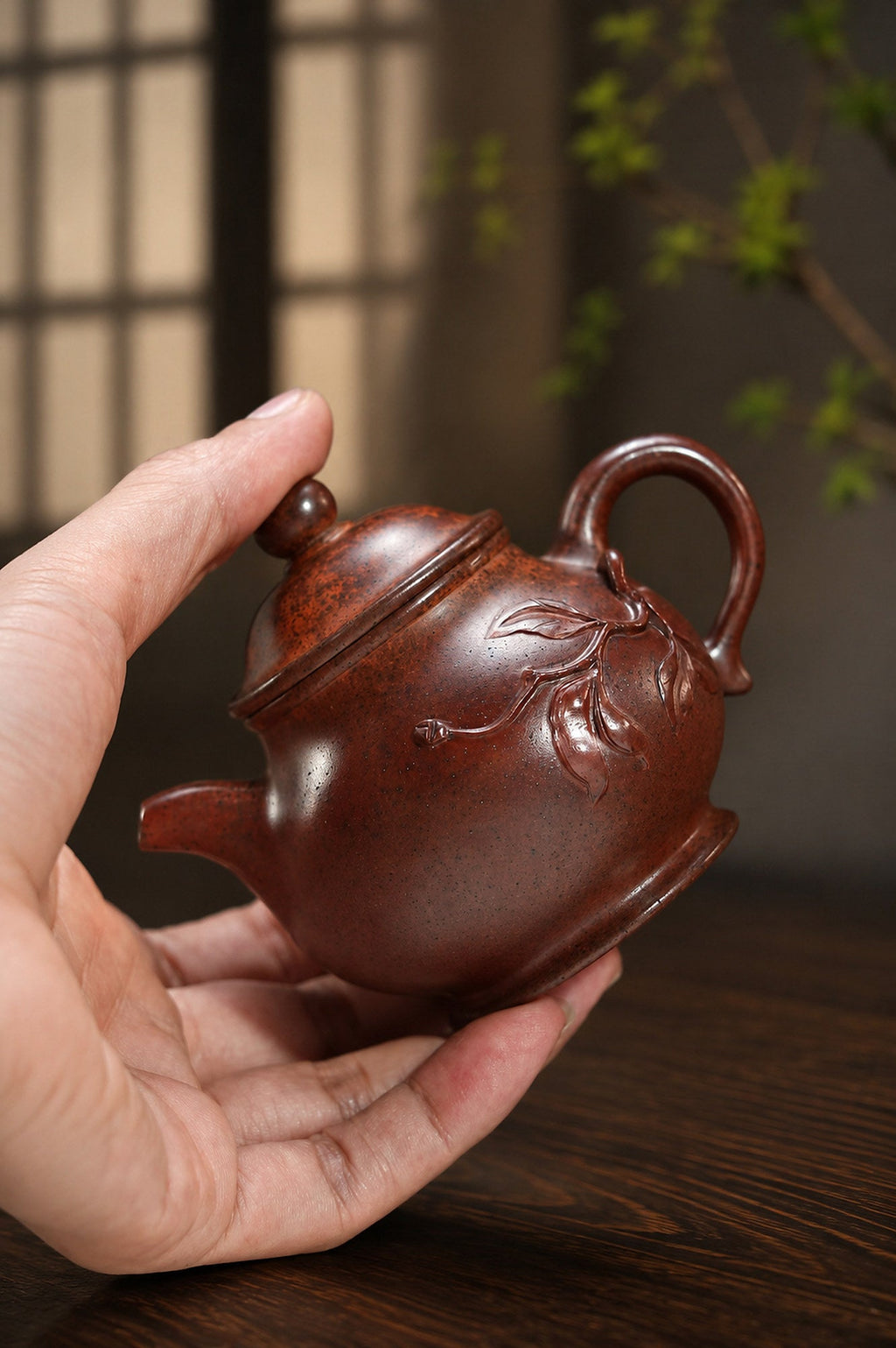 Pan Hu Yixing Zisha Teapot – Zini Clay, 130ml