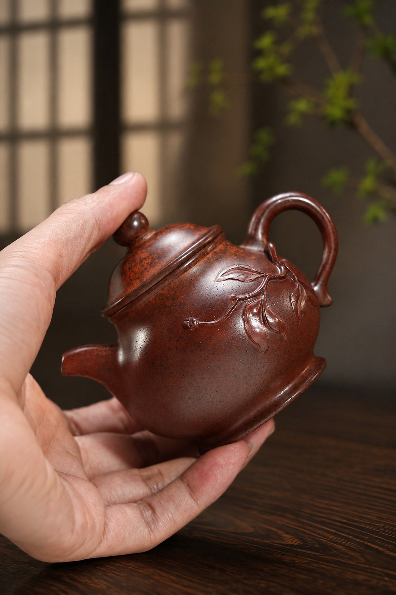 Pan Hu Yixing Zisha Teapot – Zini Clay, 130ml