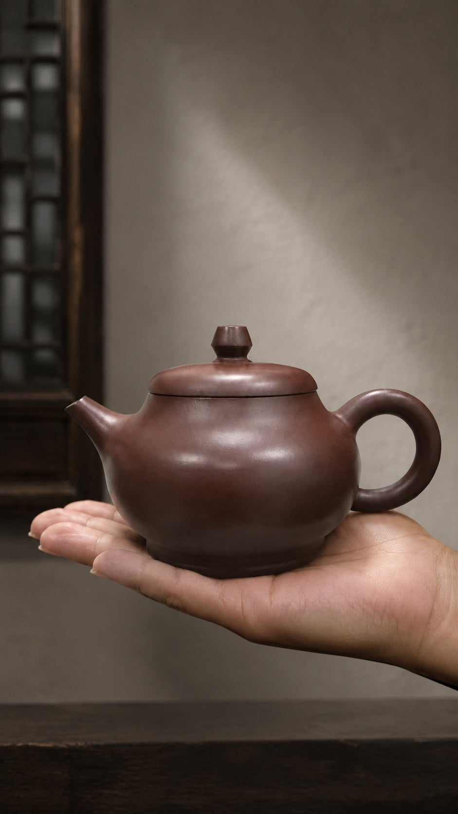 Handmade Pan Hu Yixing Zisha Teapot – Zipao Yusha Clay, 140ml