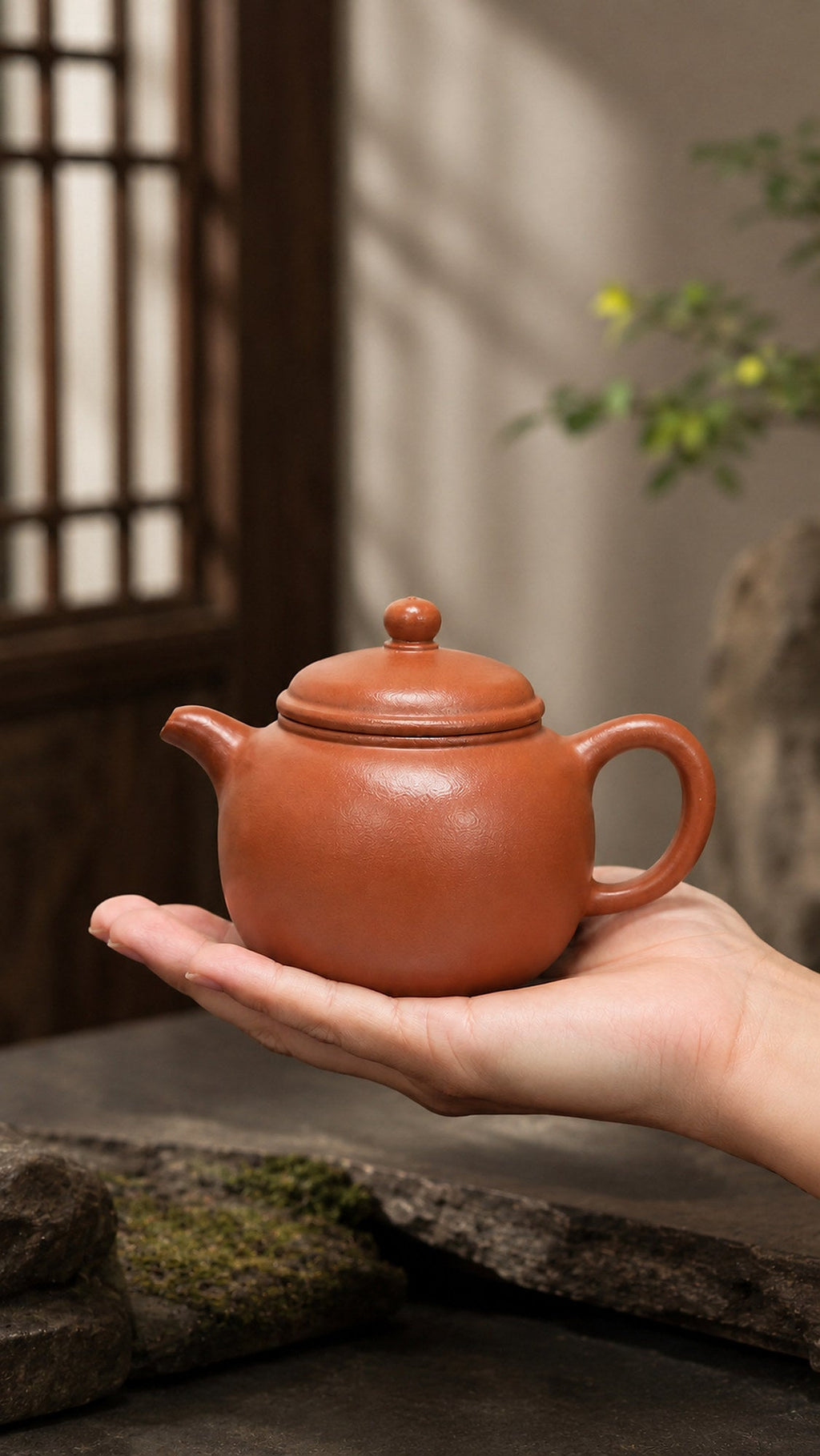 Paozun Yixing Zisha Teapot – Red Jiangponi Clay, 140ml