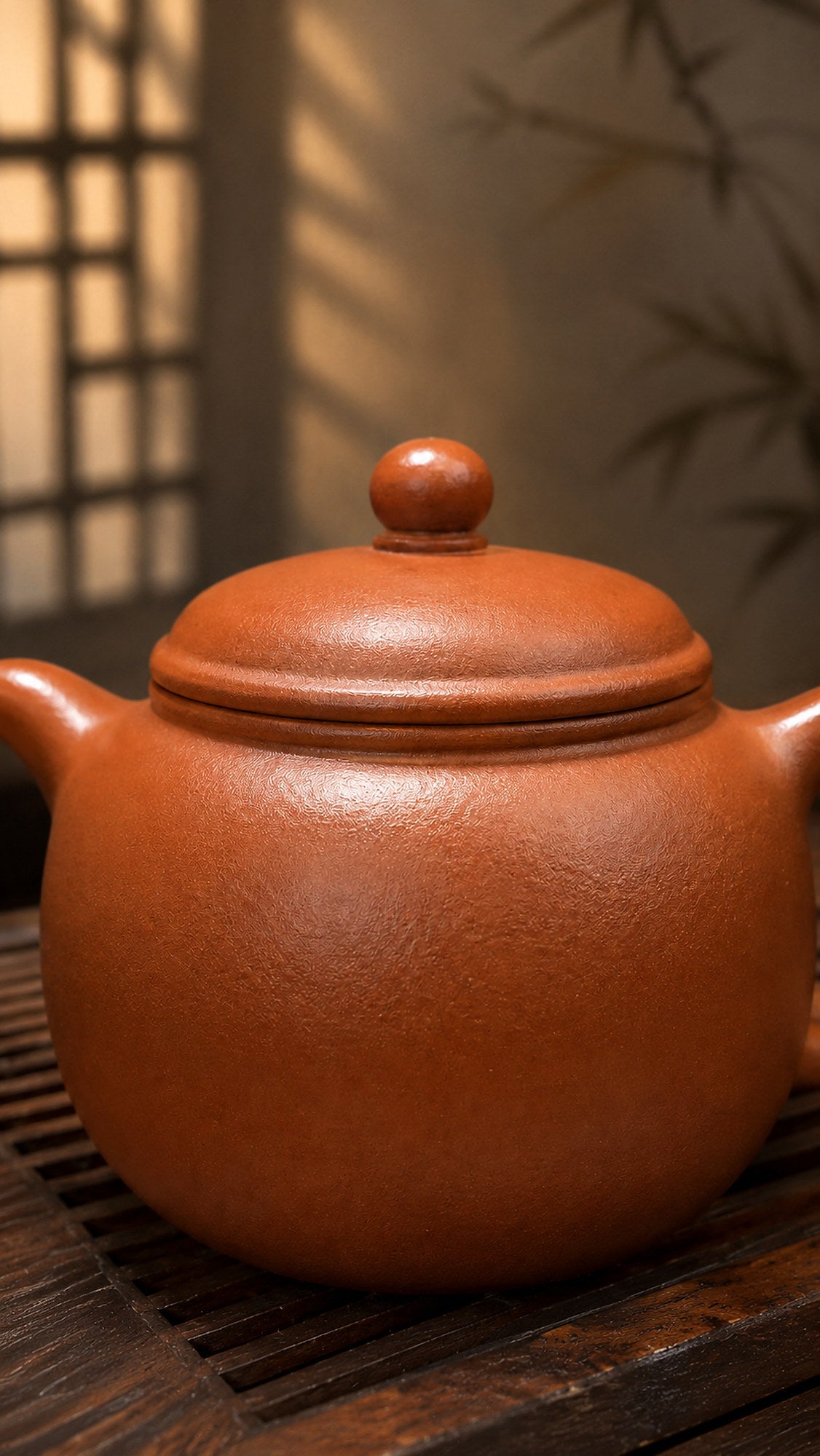 Paozun Yixing Zisha Teapot – Red Jiangponi Clay, 140ml