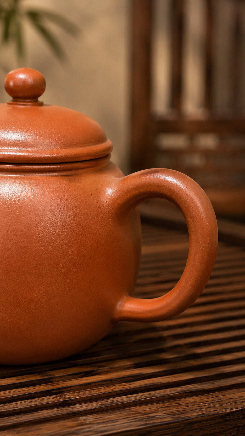 Paozun Yixing Zisha Teapot – Red Jiangponi Clay, 140ml
