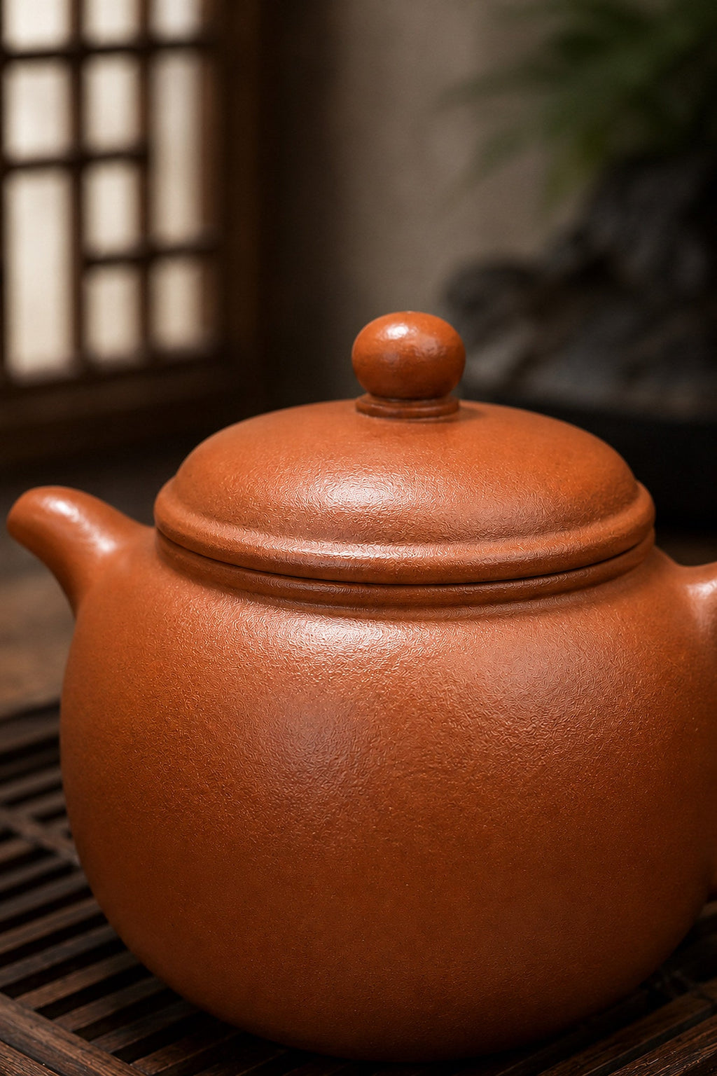 Paozun Yixing Zisha Teapot – Red Jiangponi Clay, 140ml