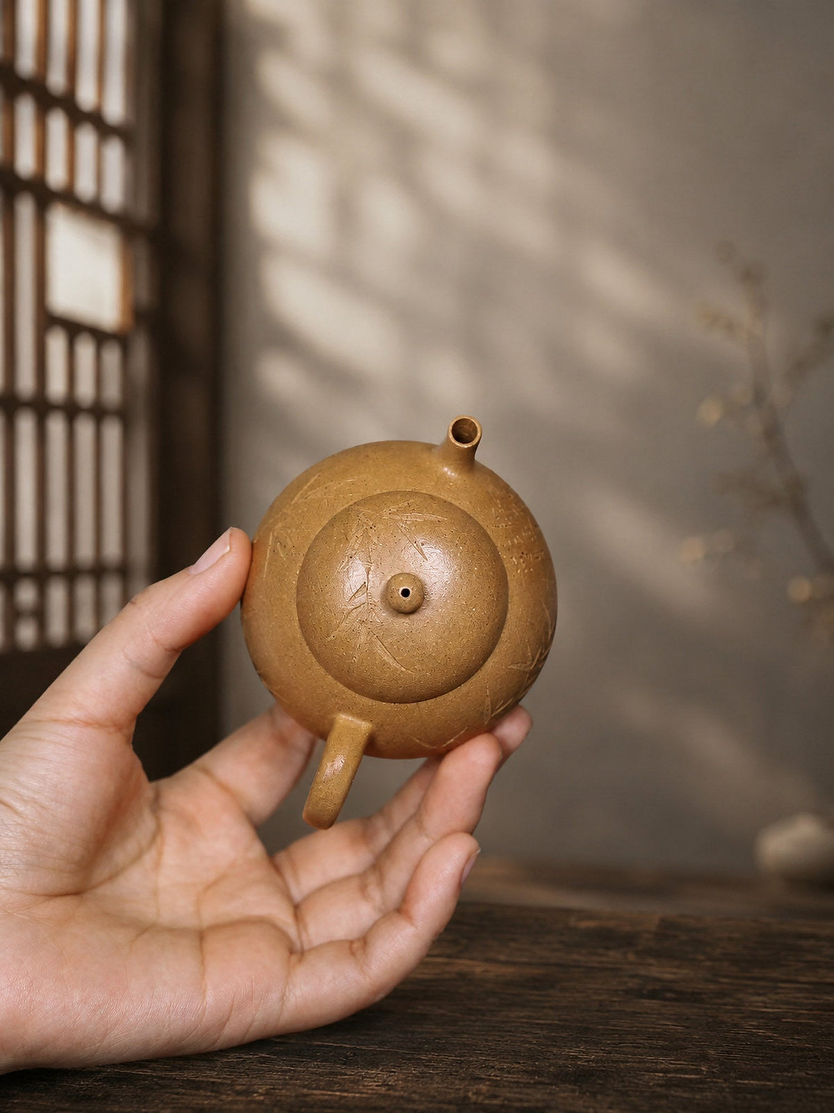 Pear-Shaped Yixing Zisha Teapot – Aged Duanni Clay, 120ml