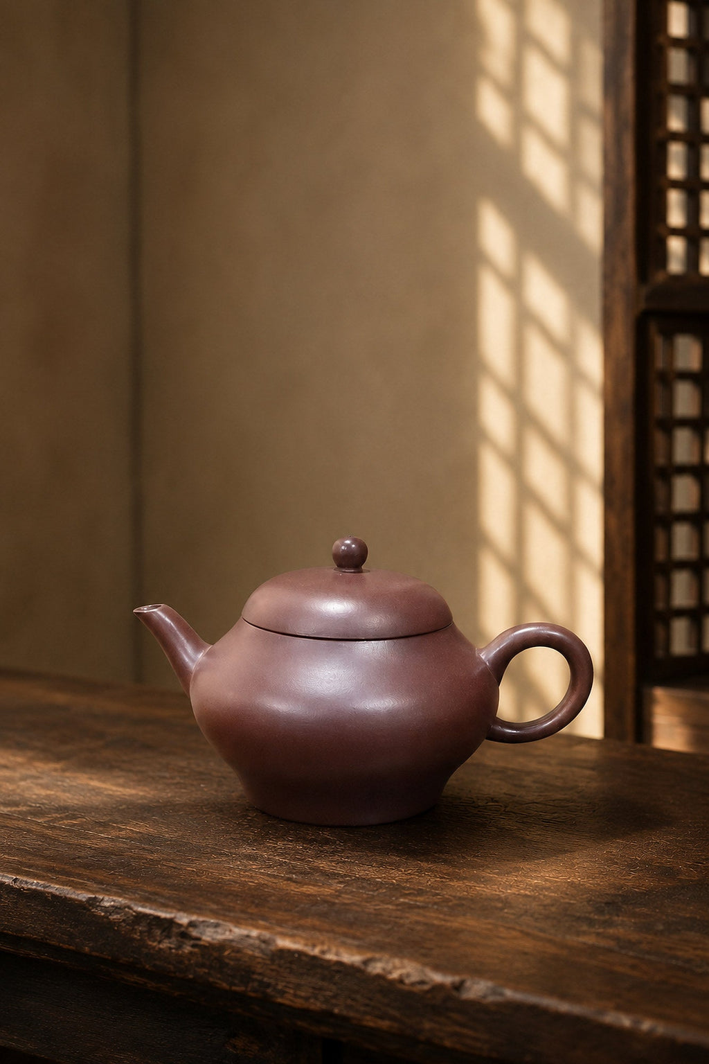 Handmade Pear-Shaped Yixing Zisha Teapot – Longxuesha Clay, 100ml