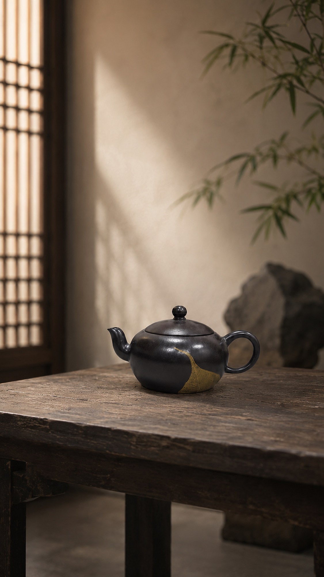 Pear-Shaped Yixing Zisha Teapot – Reduction-Fired Zhuni Clay, 90ml