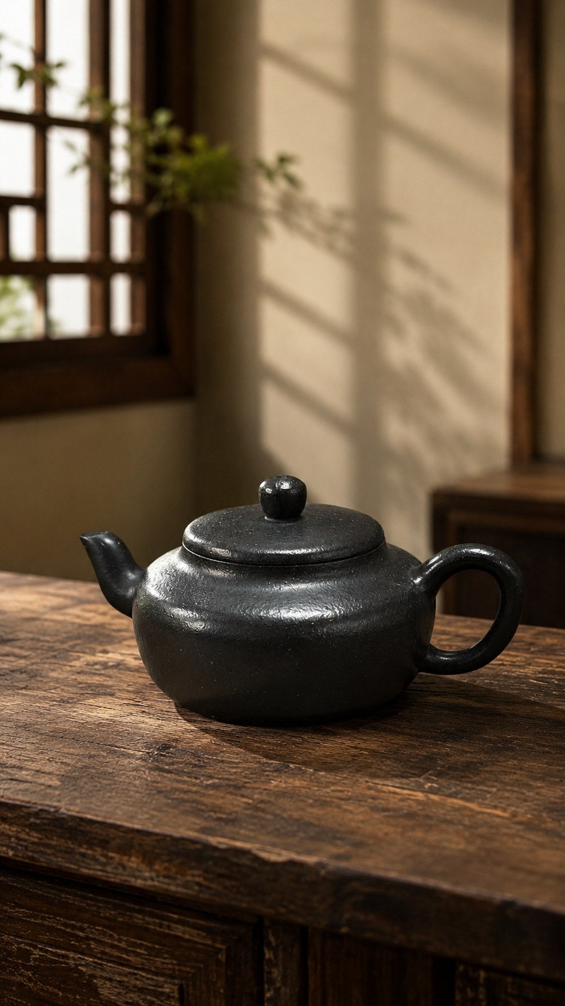 Pear-Shaped Yixing Zisha Teapot – Reduction-Fired Zhuni Clay, 100ml
