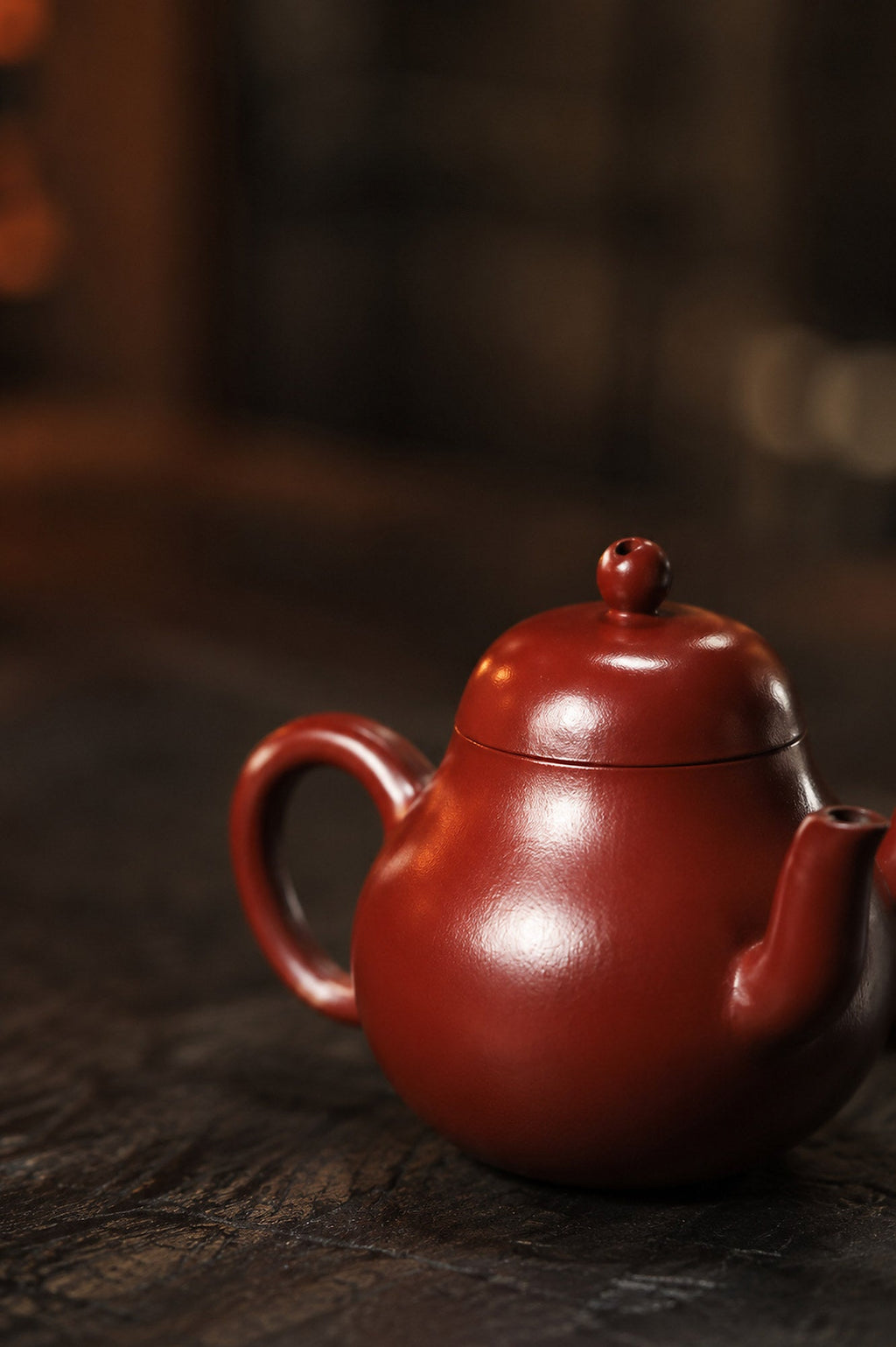 Handmade Pear-Shaped Yixing Zisha Teapot – Zhuni Clay, 120ml