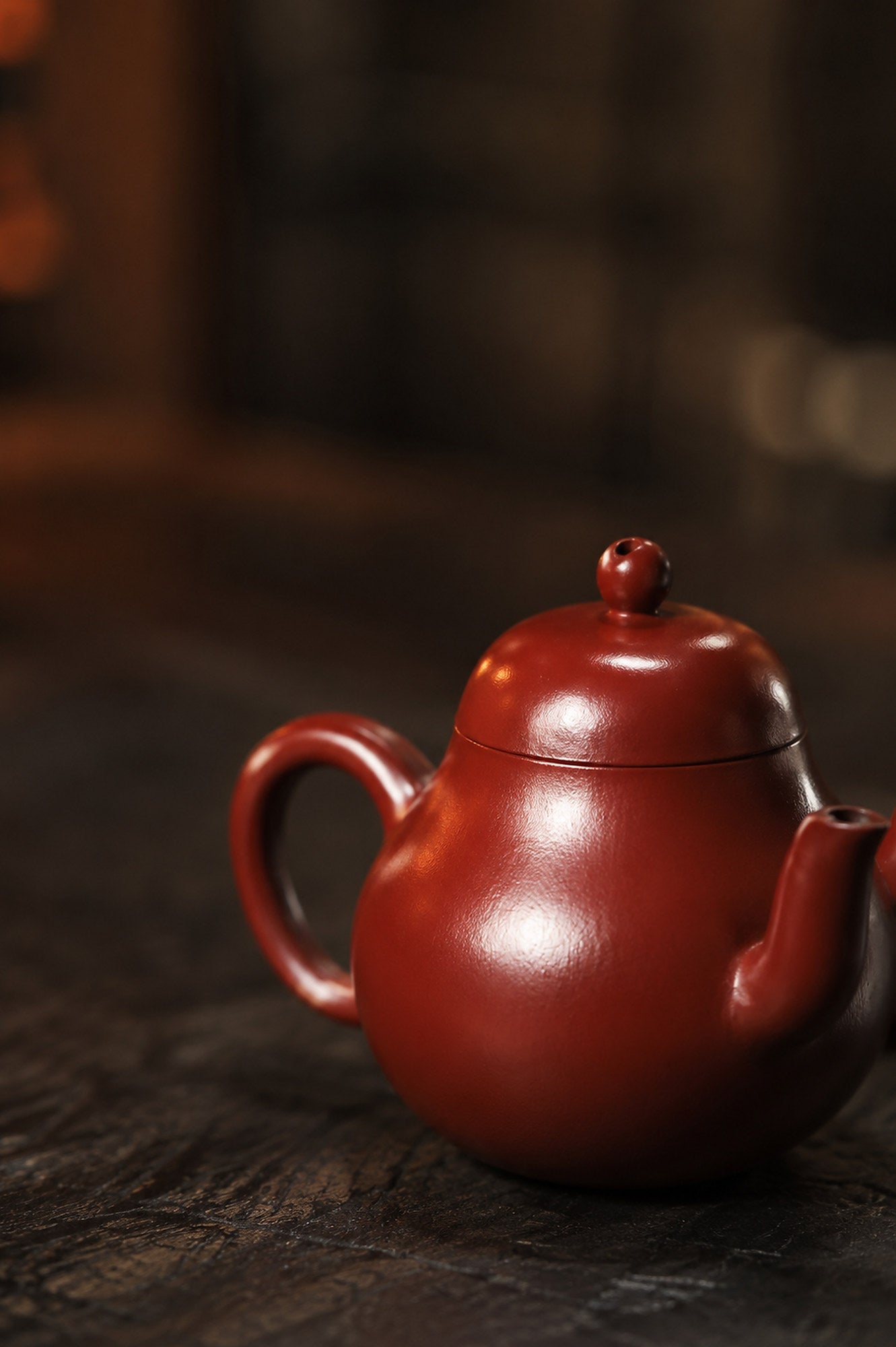 Handmade Pear-Shaped Yixing Zisha Teapot – Zhuni Clay, 120ml