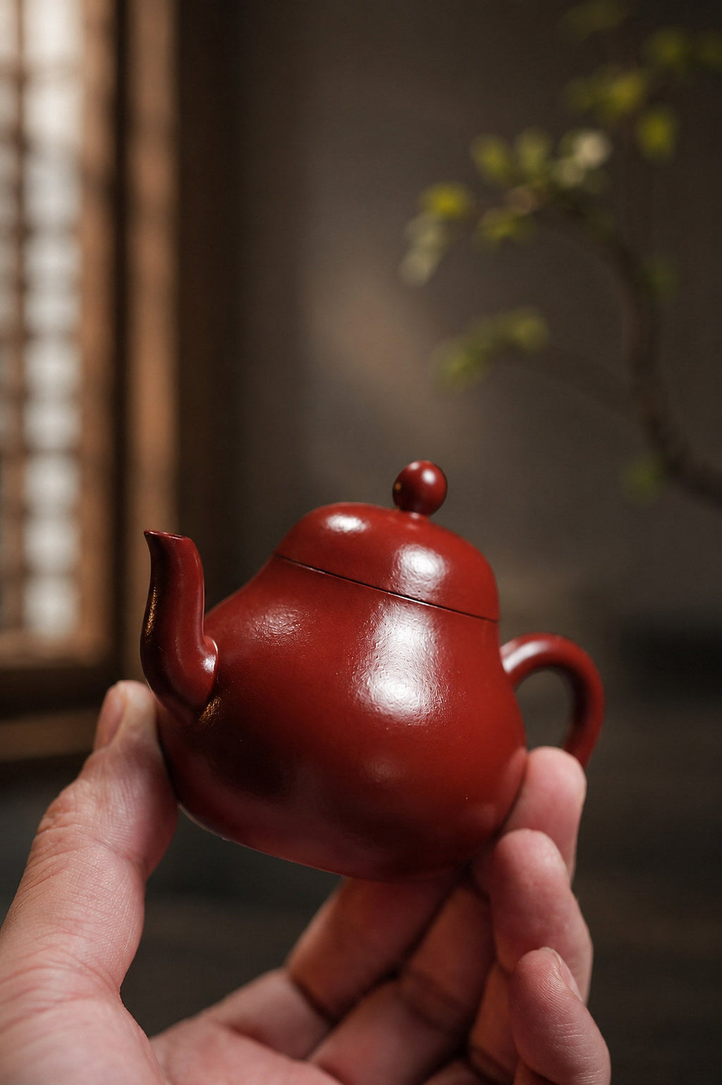 Handmade Pear-Shaped Yixing Zisha Teapot – Zhuni Clay, 120ml