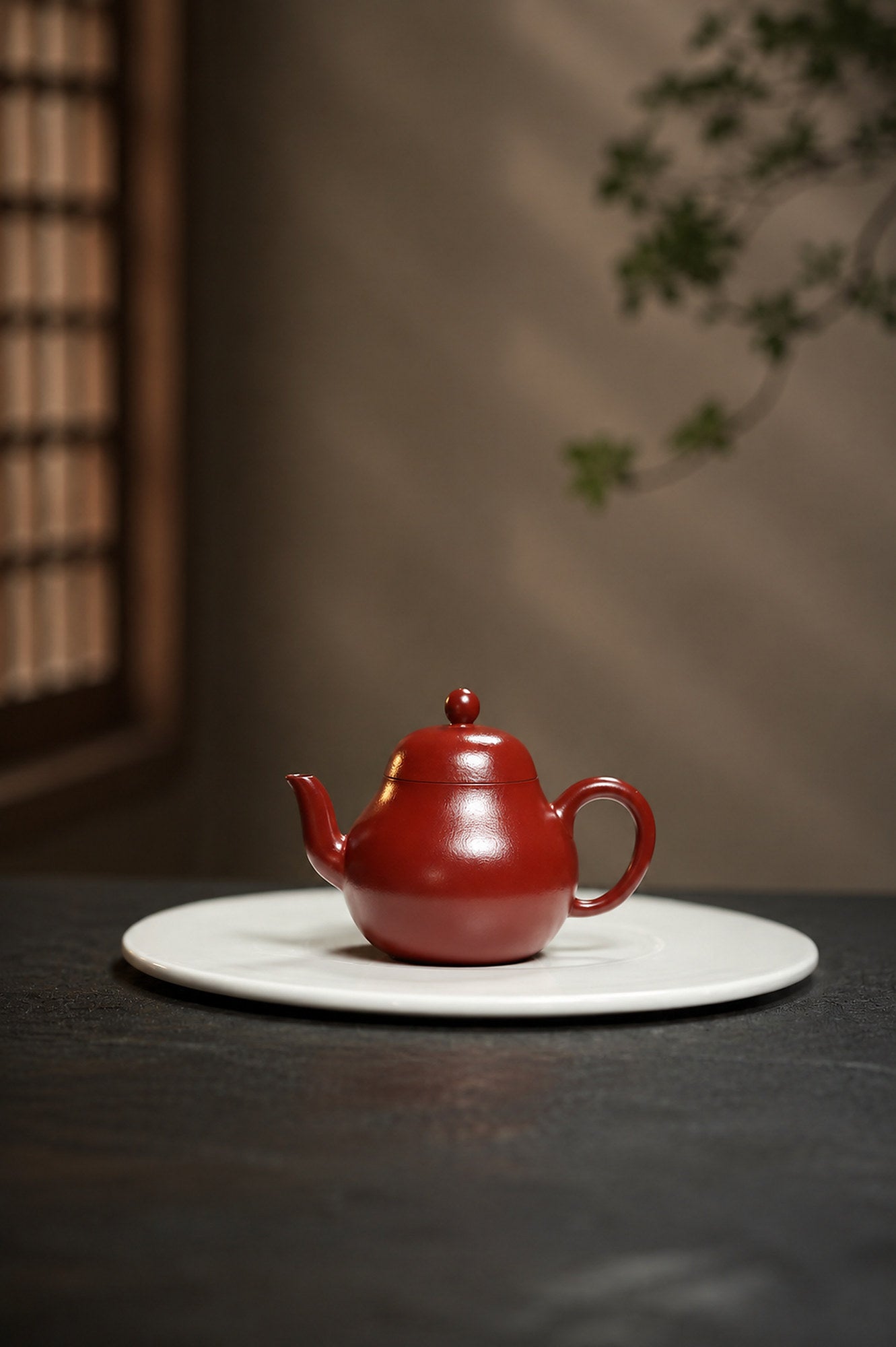 Handmade Pear-Shaped Yixing Zisha Teapot – Zhuni Clay, 120ml