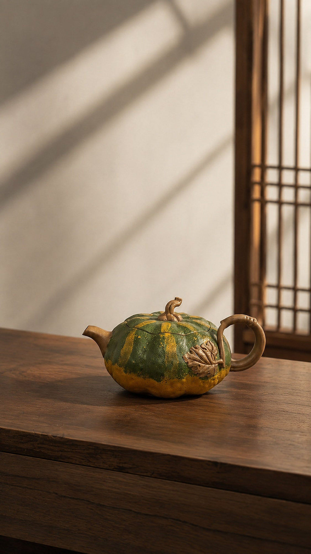 Pumpkin Form Yixing Zisha Teapot – Aged Duanni Clay, 160ml