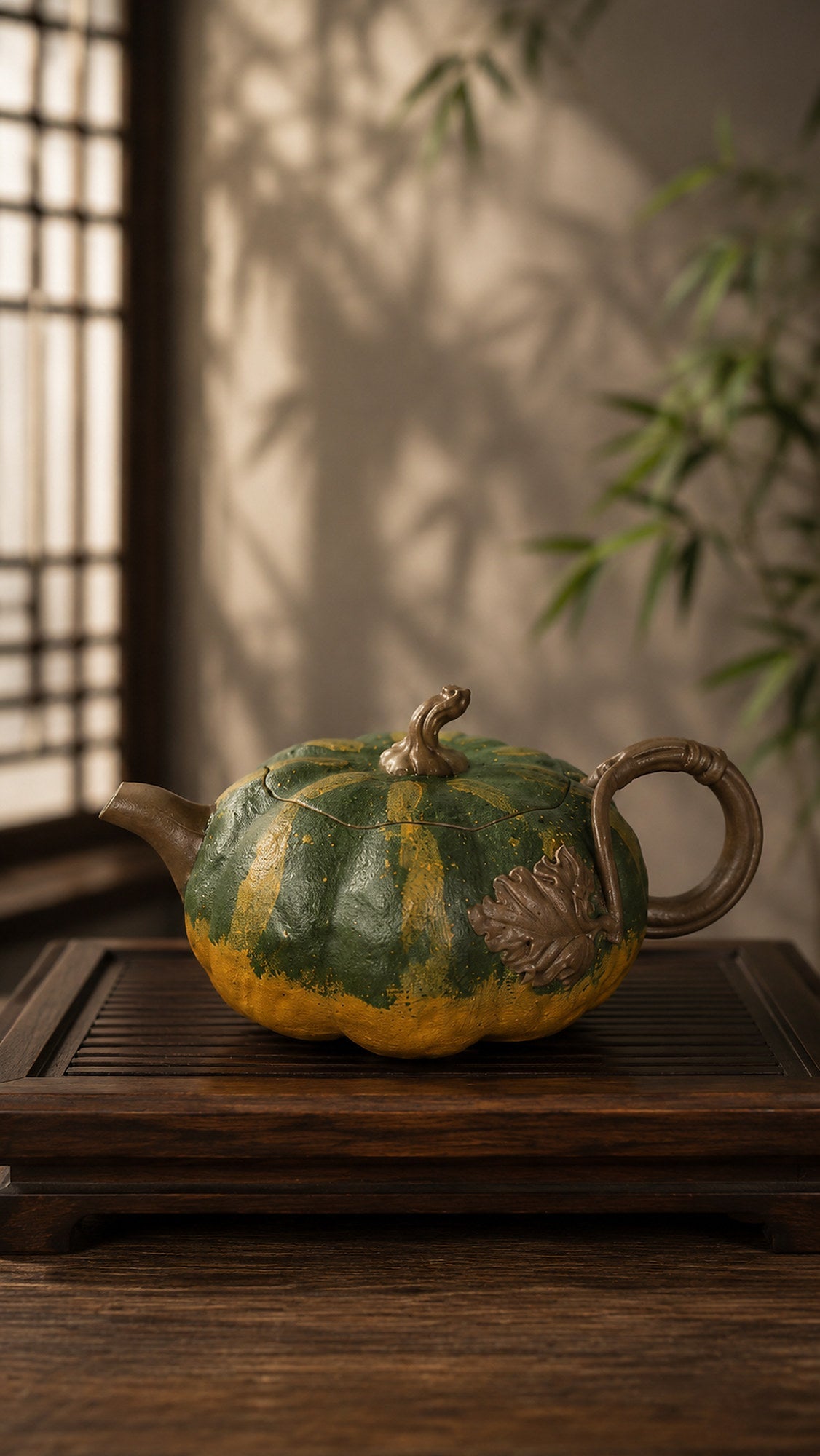 Pumpkin Form Yixing Zisha Teapot – Aged Duanni Clay, 160ml