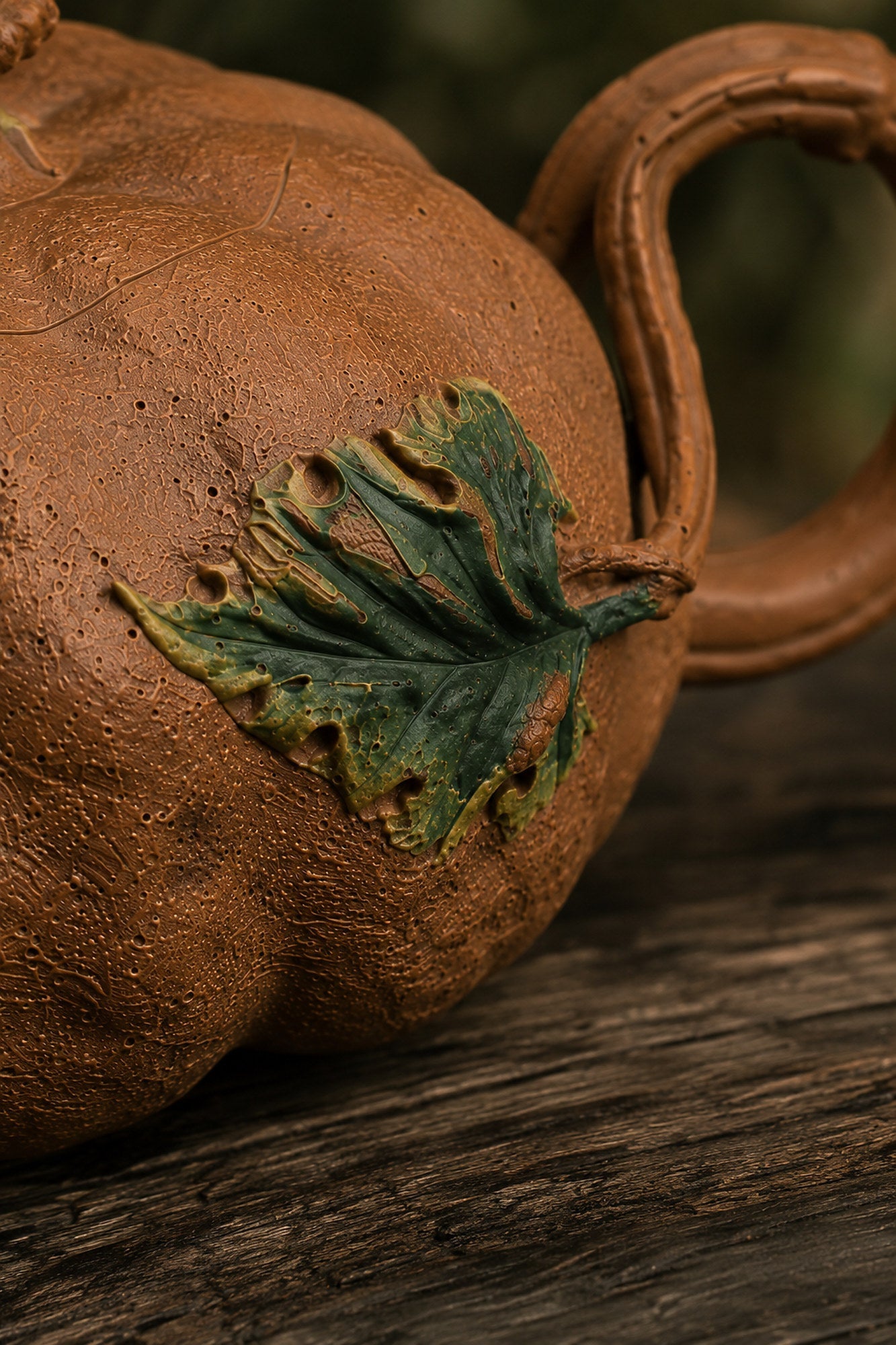 Handmade Pumpkin Form Yixing Zisha Teapot – Golden Duanni Clay, 150ml
