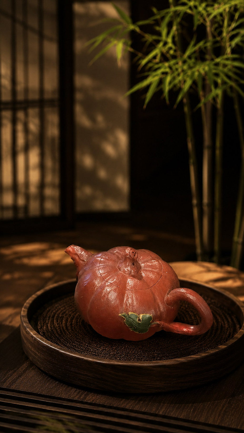Pumpkin Form Yixing Zisha Teapot – Jiangponi Clay, 120ml