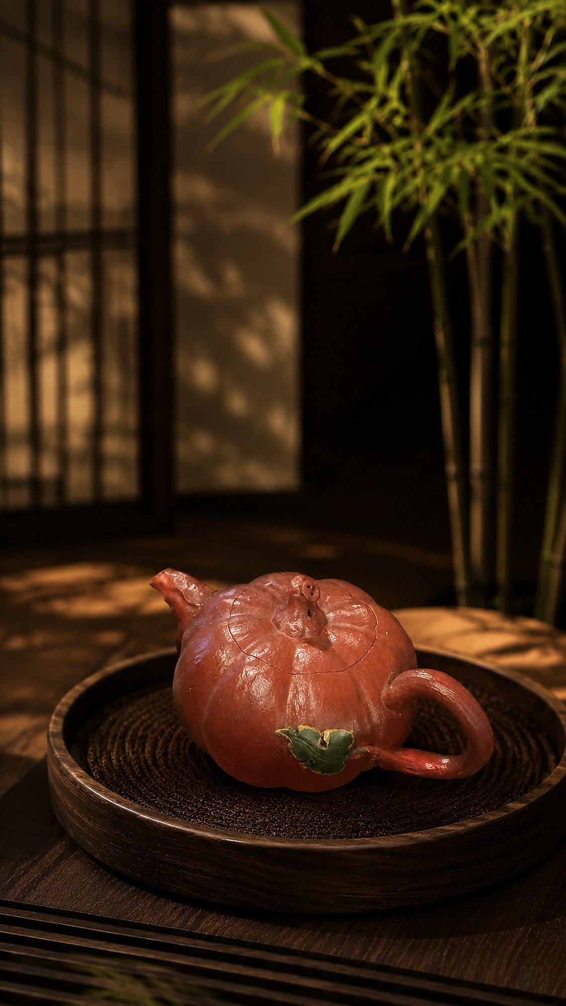 Pumpkin Form Yixing Zisha Teapot – Jiangponi Clay, 120ml
