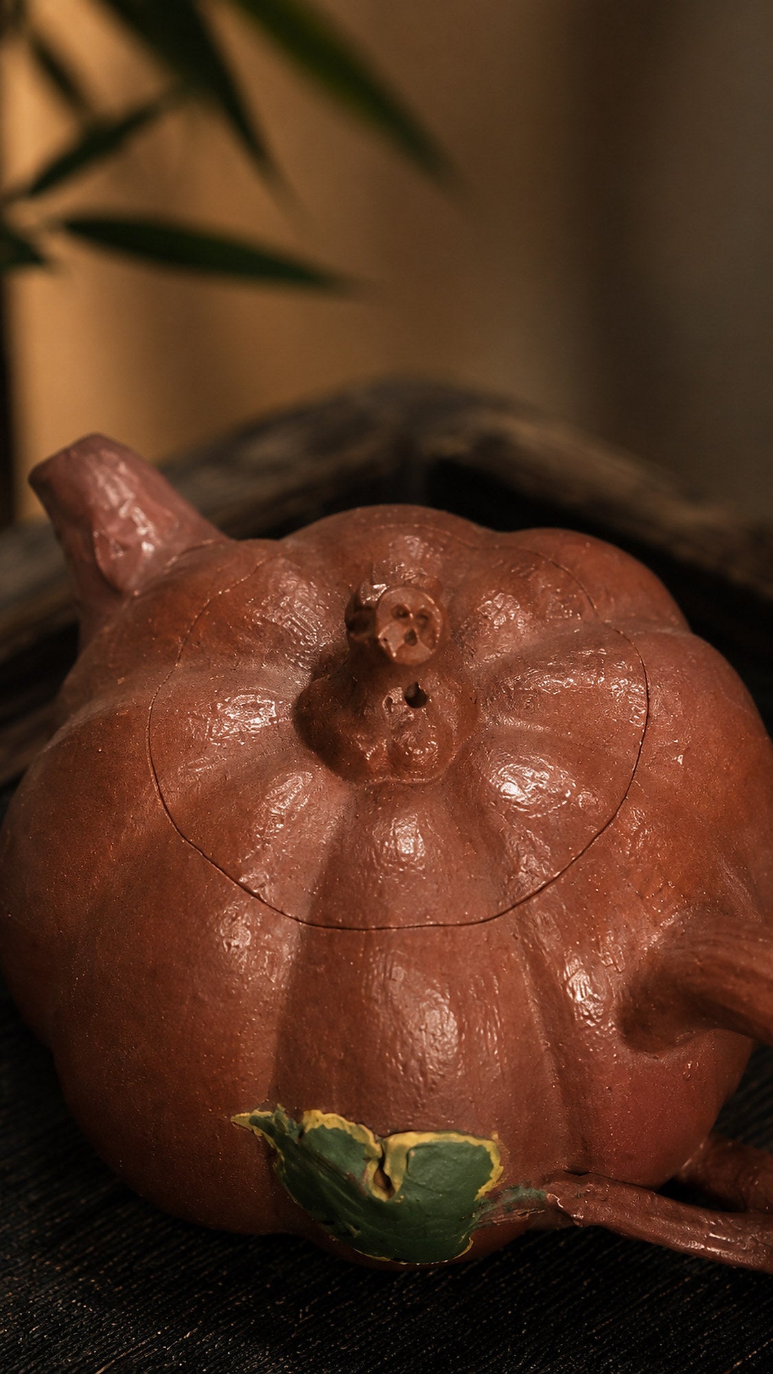Pumpkin Form Yixing Zisha Teapot – Jiangponi Clay, 120ml