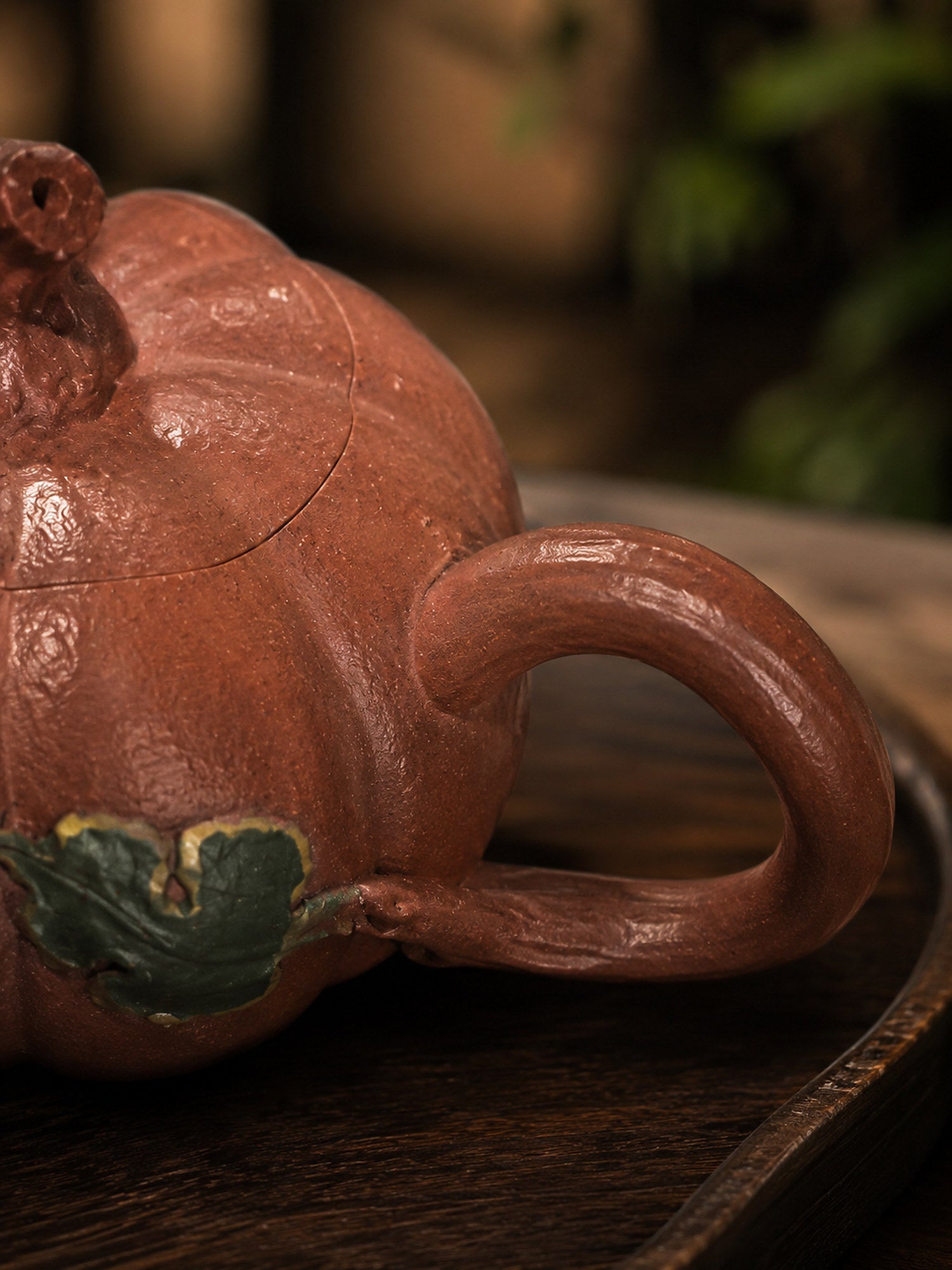 Pumpkin Form Yixing Zisha Teapot – Jiangponi Clay, 120ml